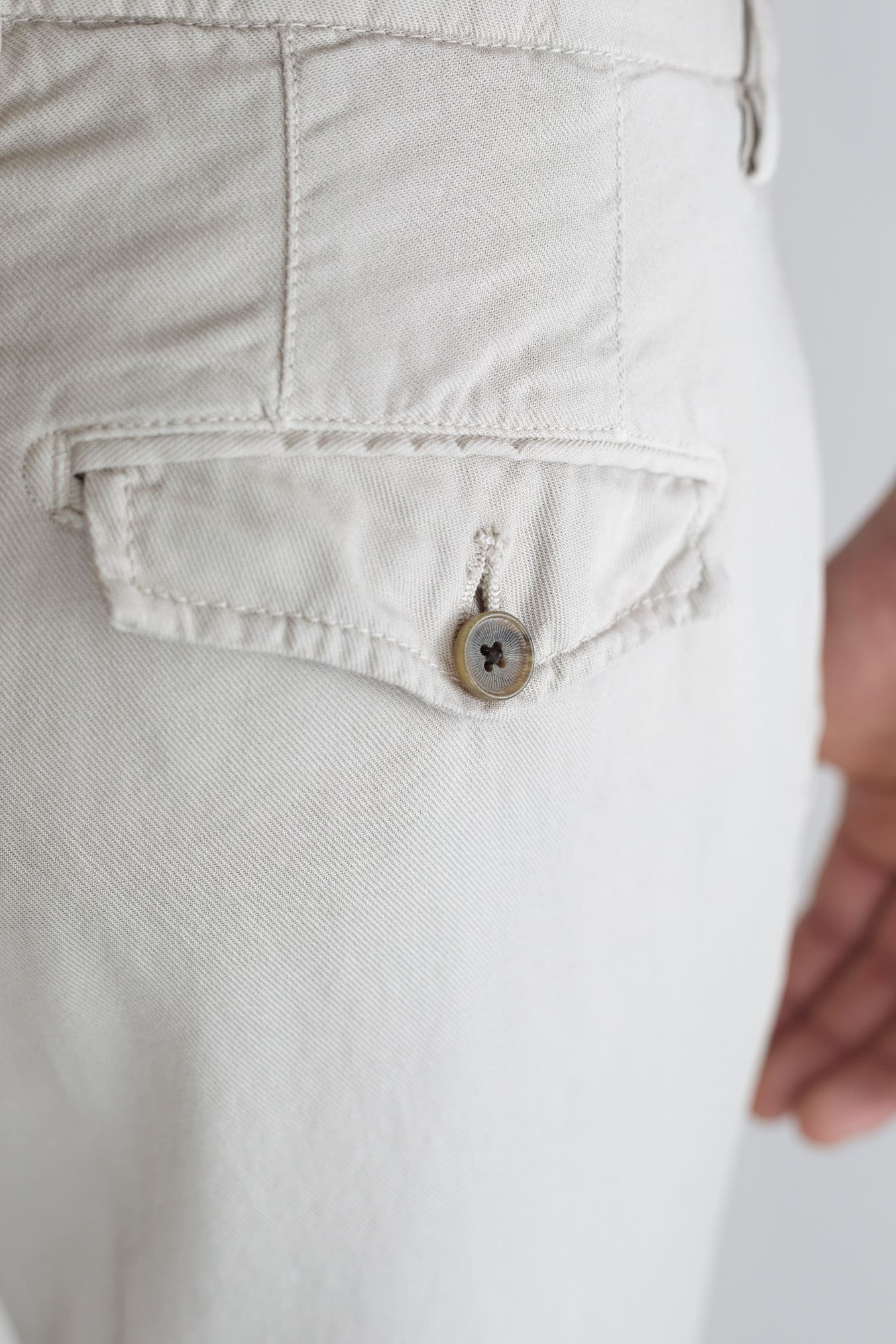 MYTHS Pantaloni Ice Cotton Beige Chiaro