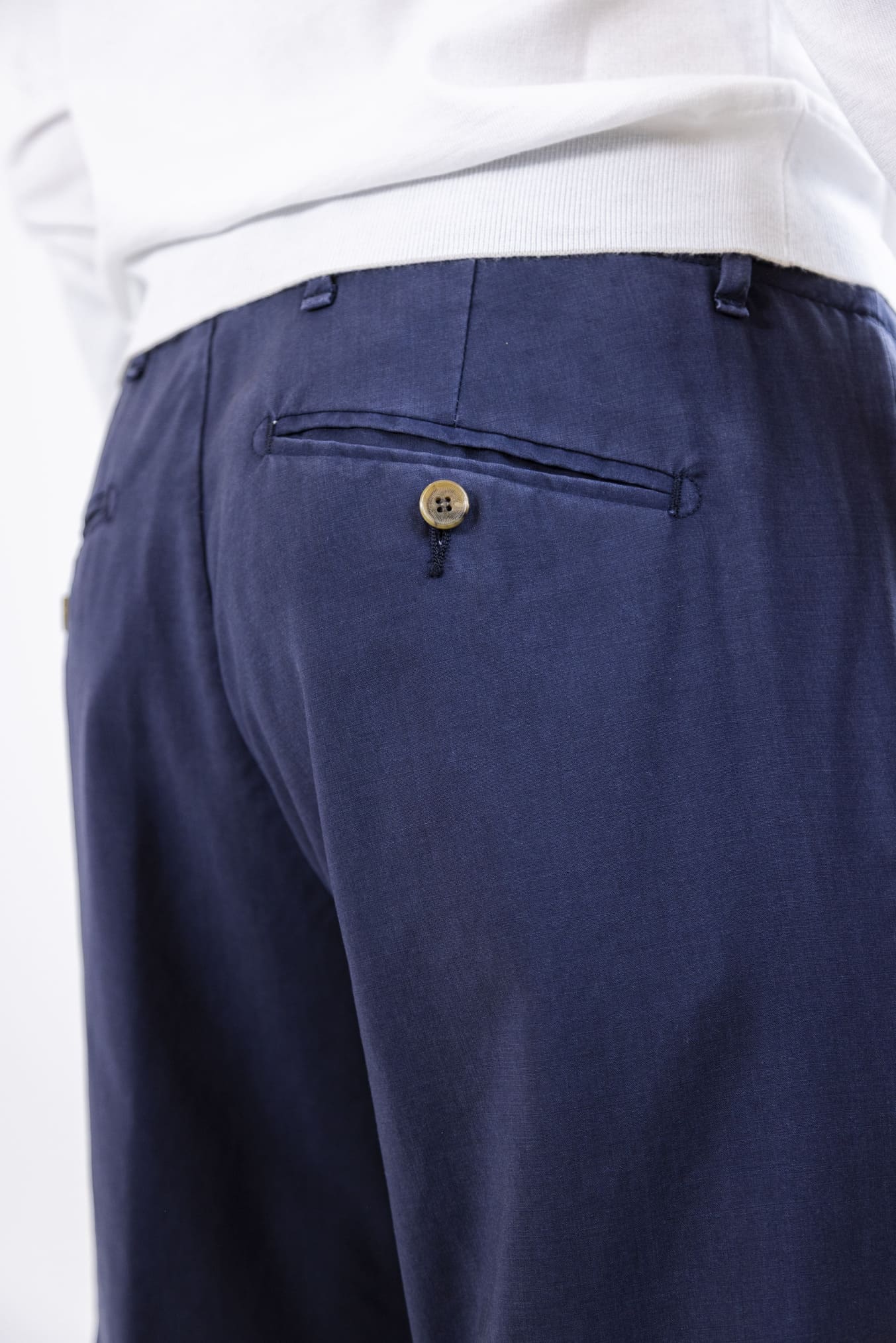 MYTHS Pantaloni Vintage Wool Blu Navy