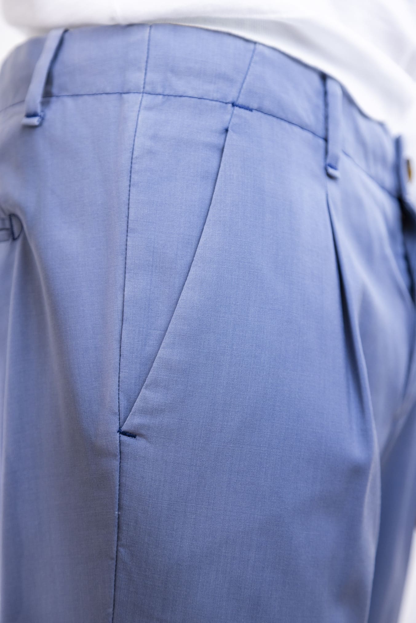 MYTHS Pantaloni Vintage Wool Avio