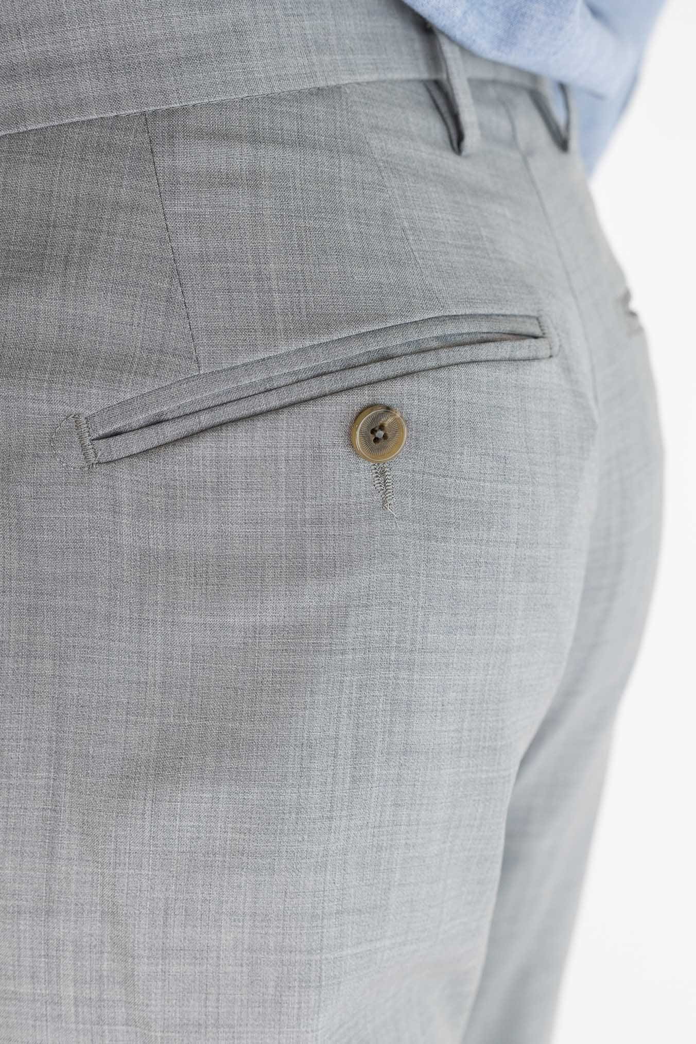 MYTHS Pantaloni Fresco Lana Pinces Grigio Medio