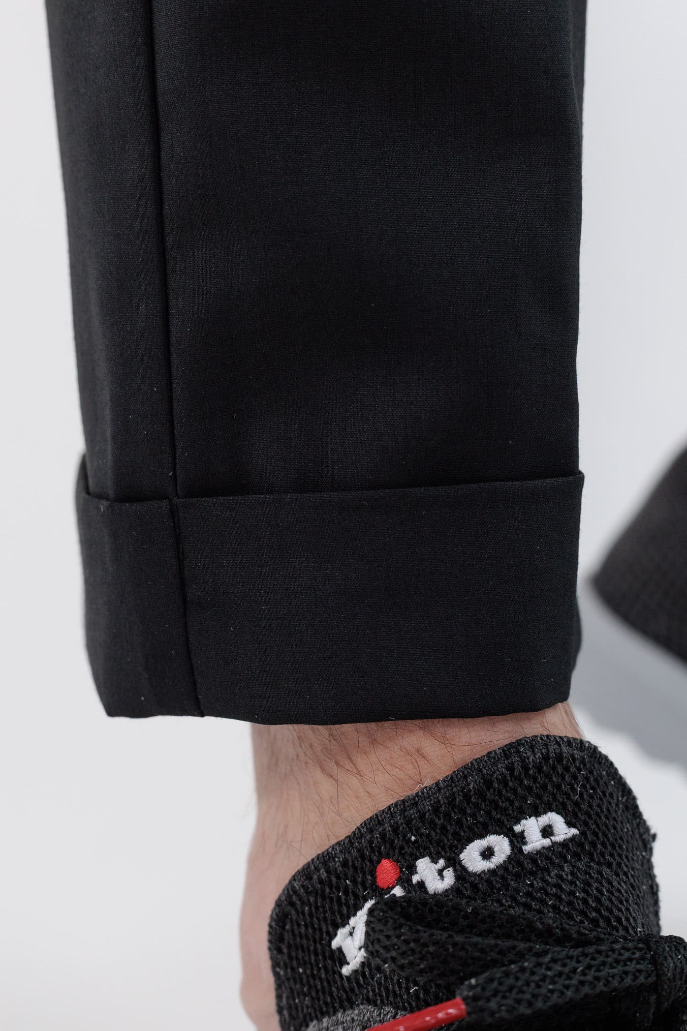 PESCAROLO Pantaloni "Manu" Lana Seta Nero