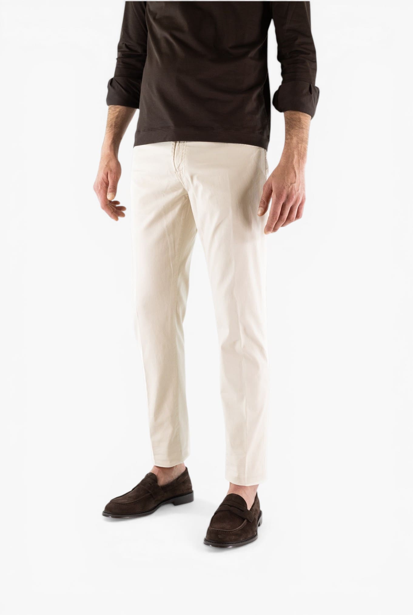 PESCAROLO Pantaloni "Nerano" 5 Tasche Beige