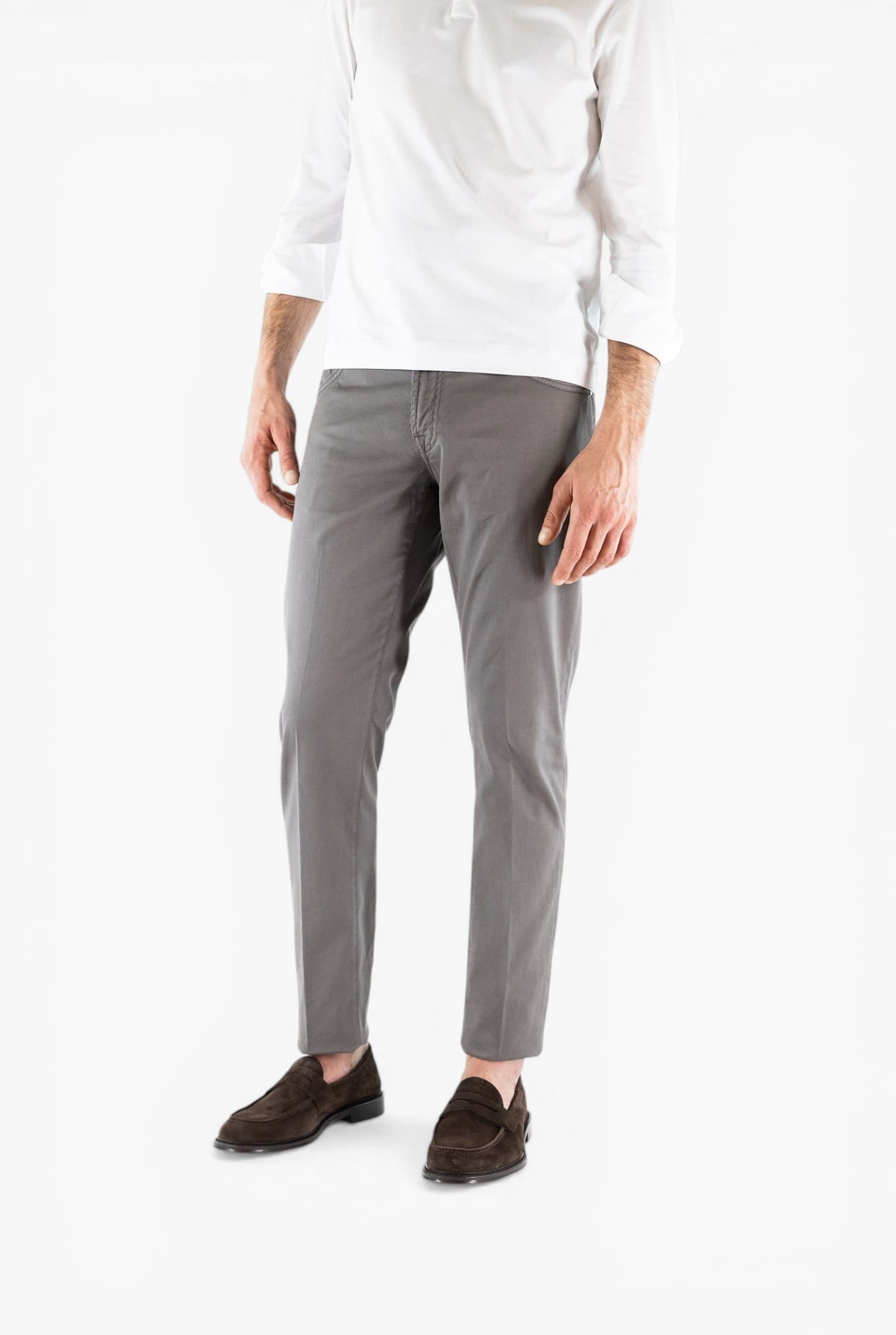 PESCAROLO Pantaloni "Nerano" 5 Tasche Tortora