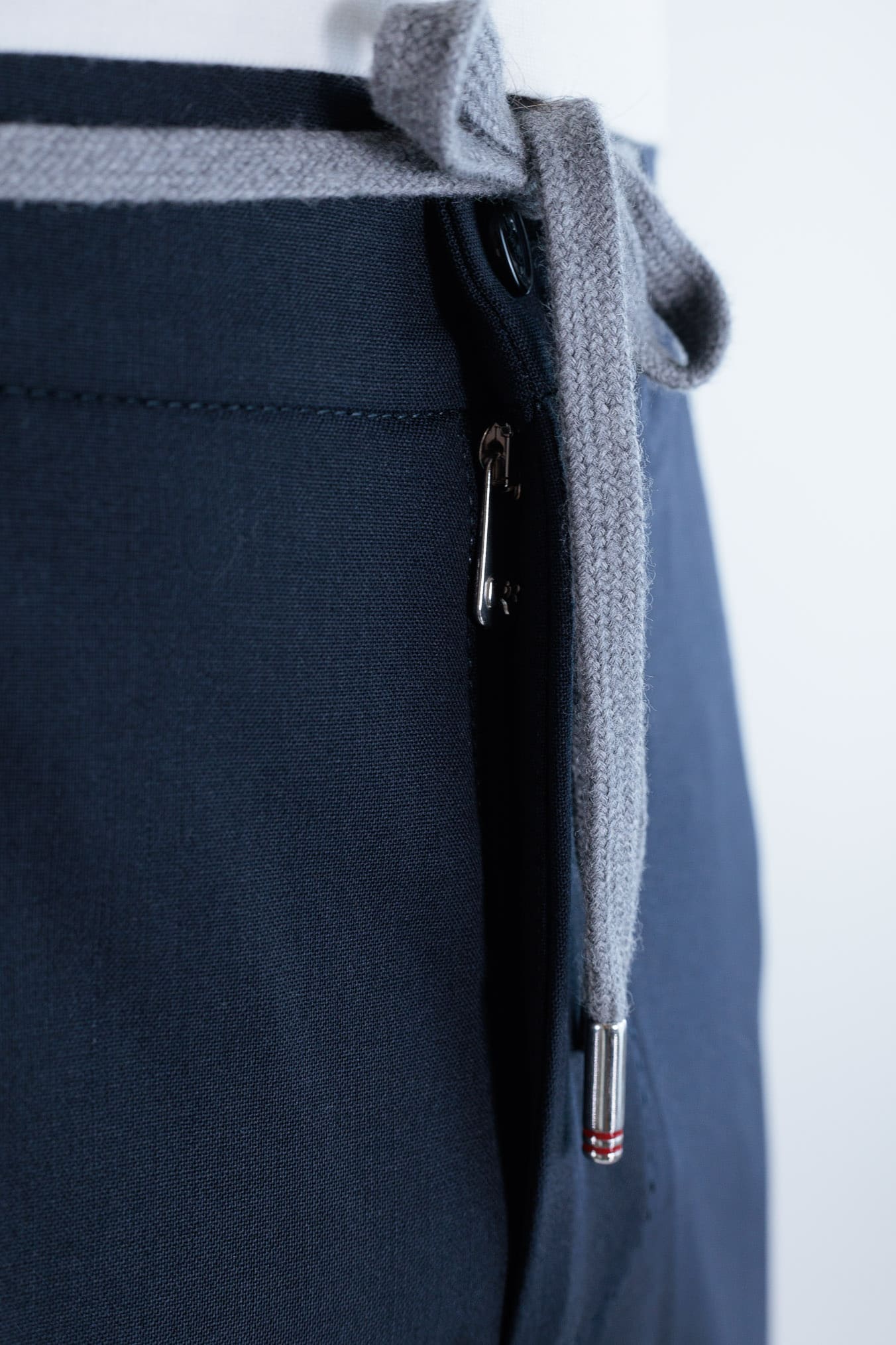 PESCAROLO Pantaloni "Tor" Cargo Coulisse Lana Blu