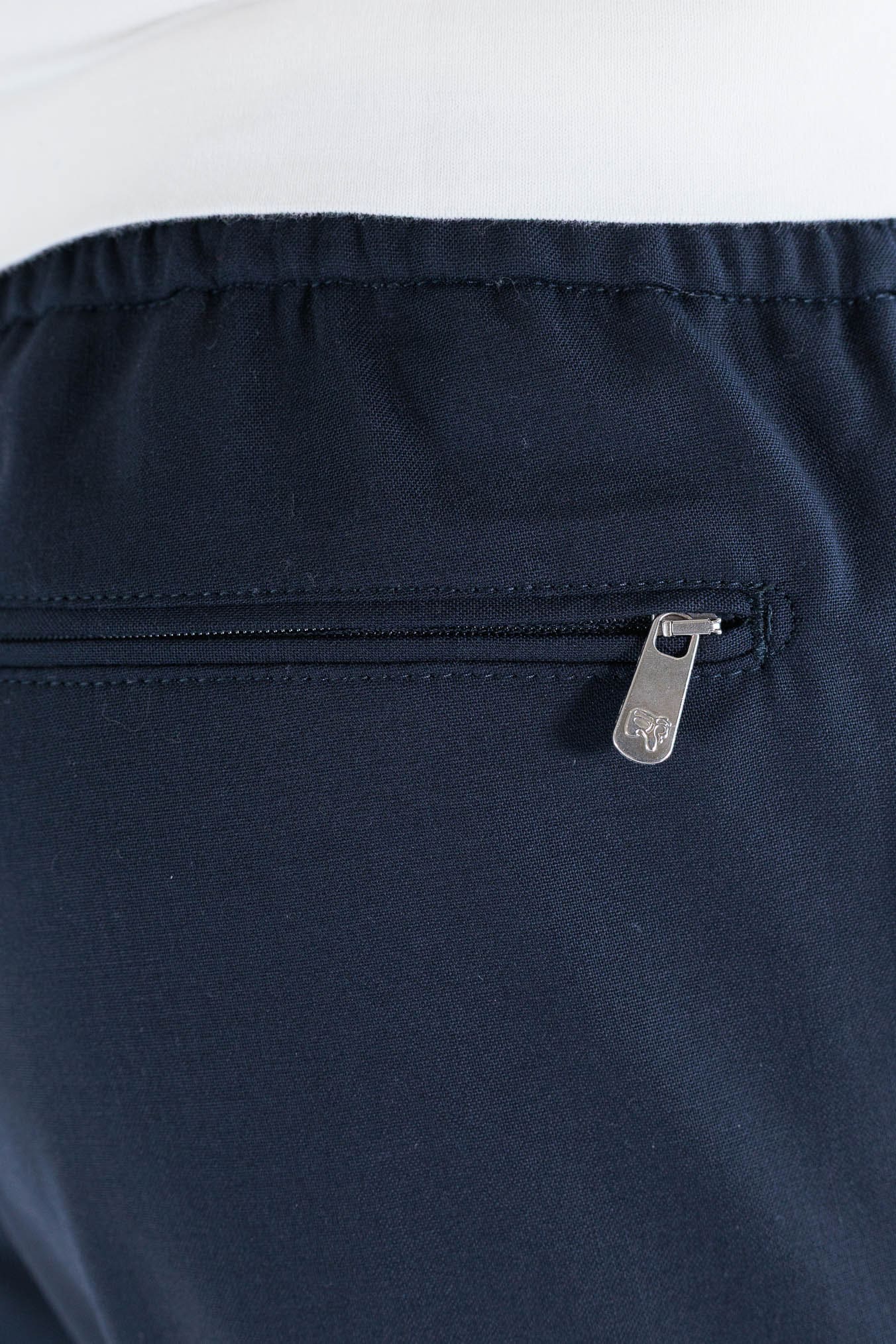 PESCAROLO Pantaloni "Tor" Cargo Coulisse Lana Blu