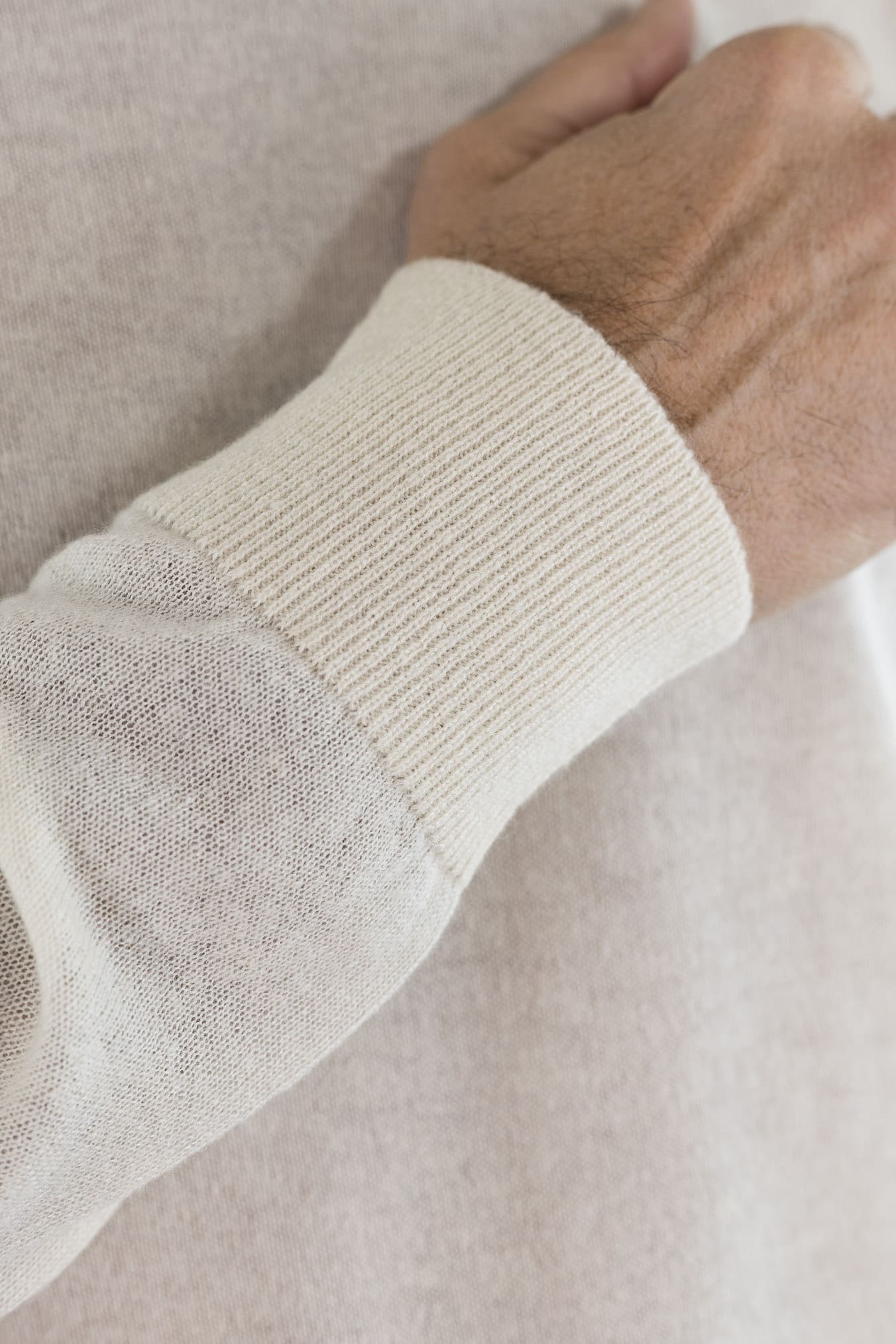 PIACENZA CASHMERE Girocollo Superlight Seta Cashmere Panna