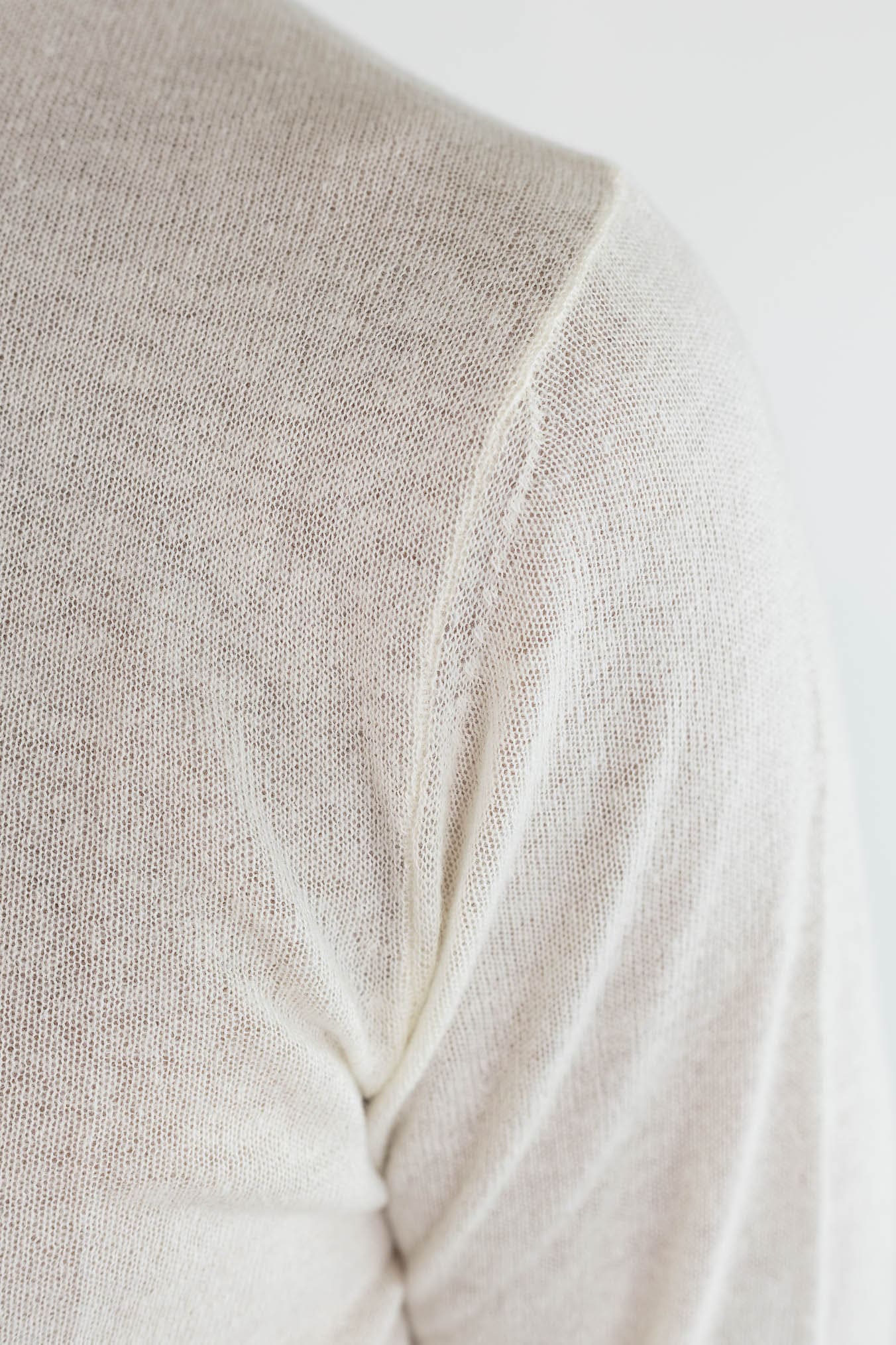 PIACENZA CASHMERE Girocollo Superlight Seta Cashmere Panna