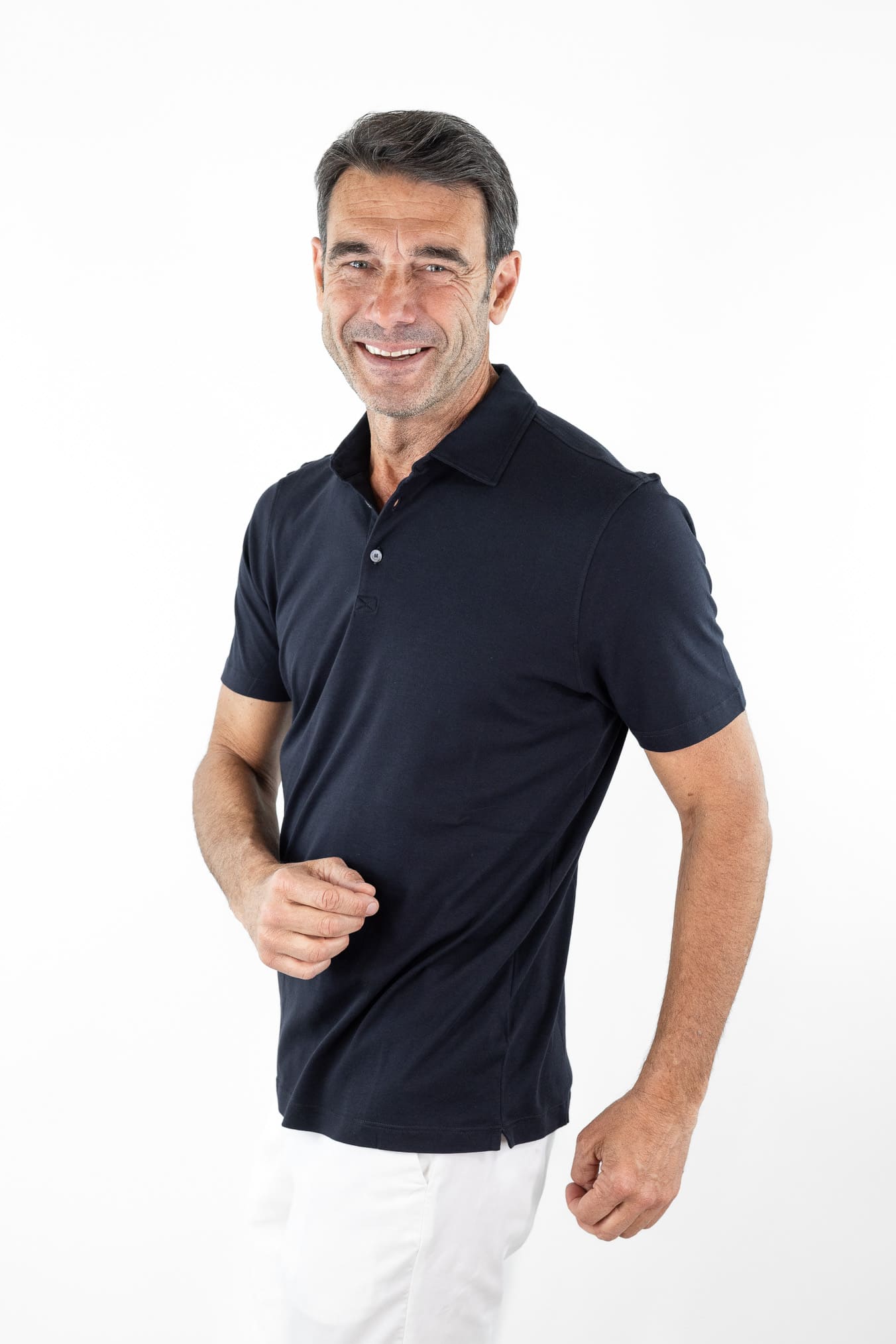 PIACENZA CASHMERE Polo MM Cotone Blu