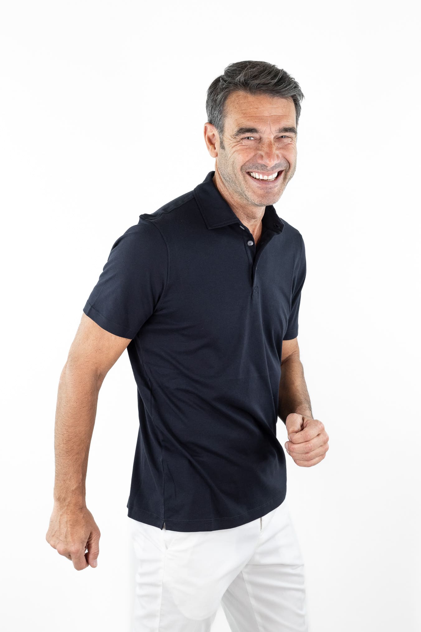 PIACENZA CASHMERE Polo MM Cotone Blu