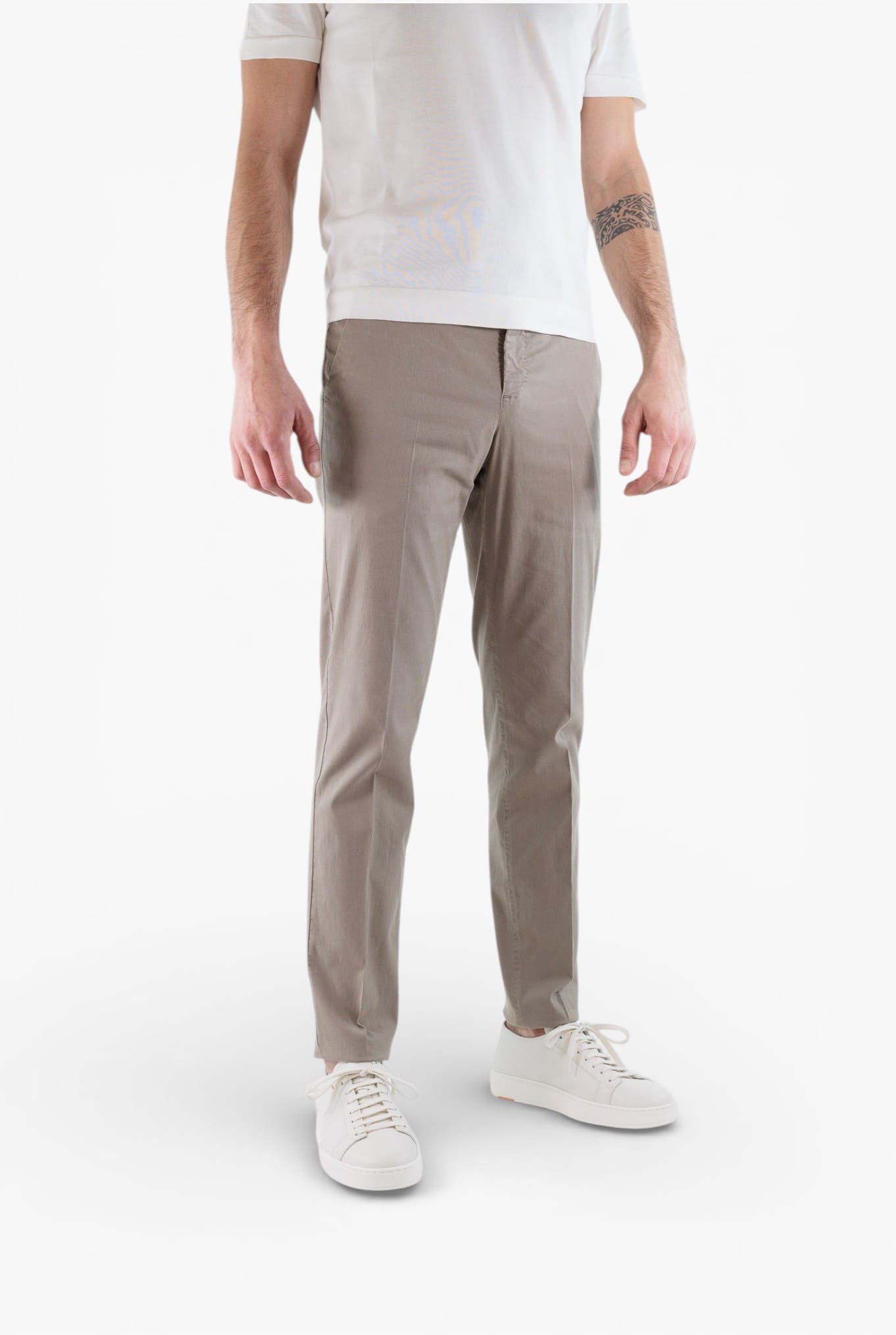 PT Pantaloni Misto Cotone Twill Stretch Beige