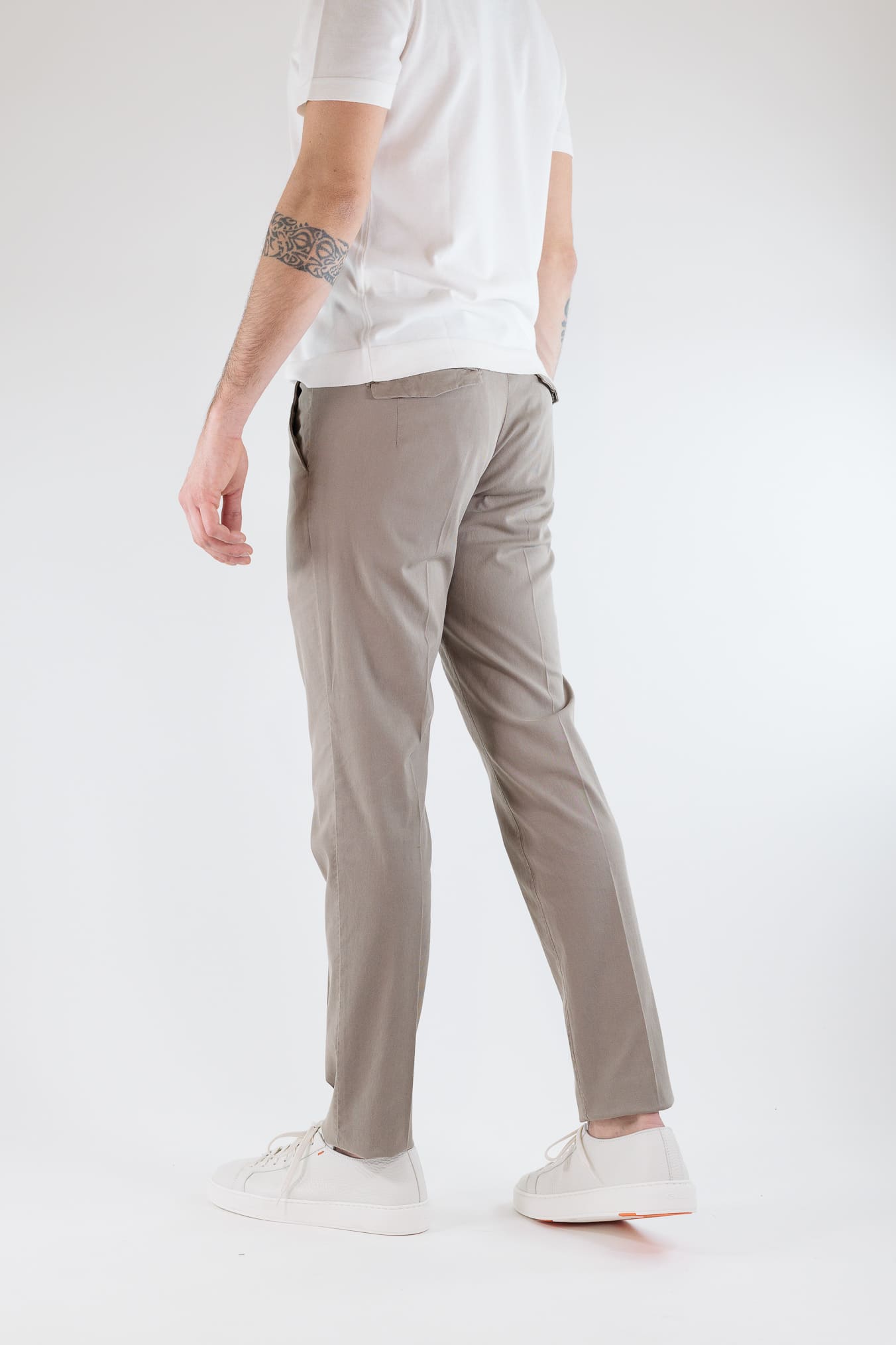 PT Pantaloni Misto Cotone Twill Stretch Beige