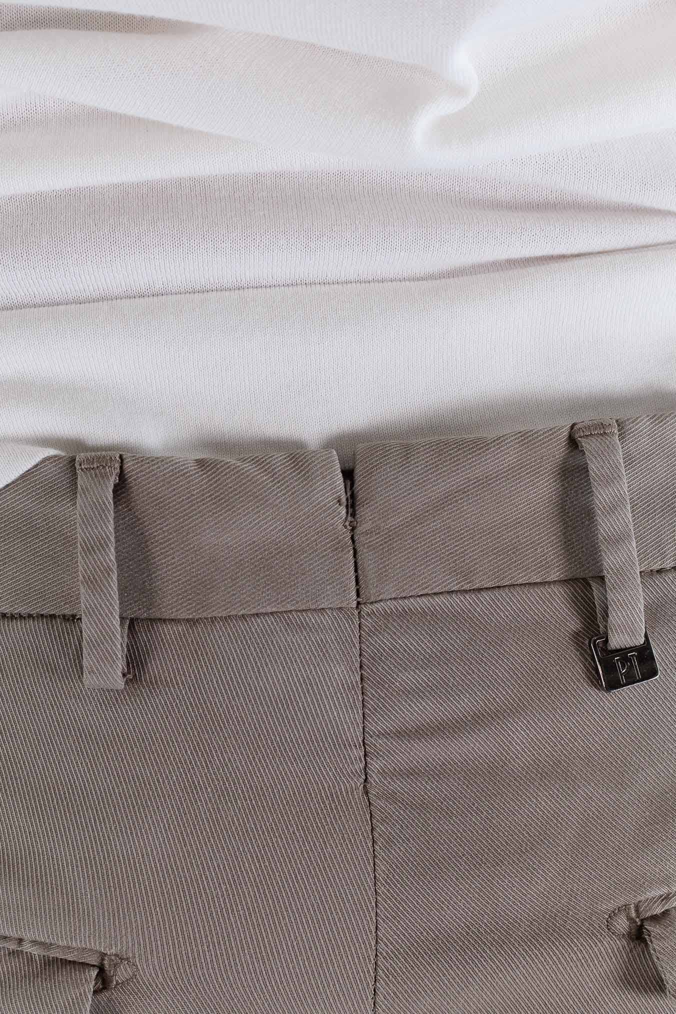 PT Pantaloni Misto Cotone Twill Stretch Beige