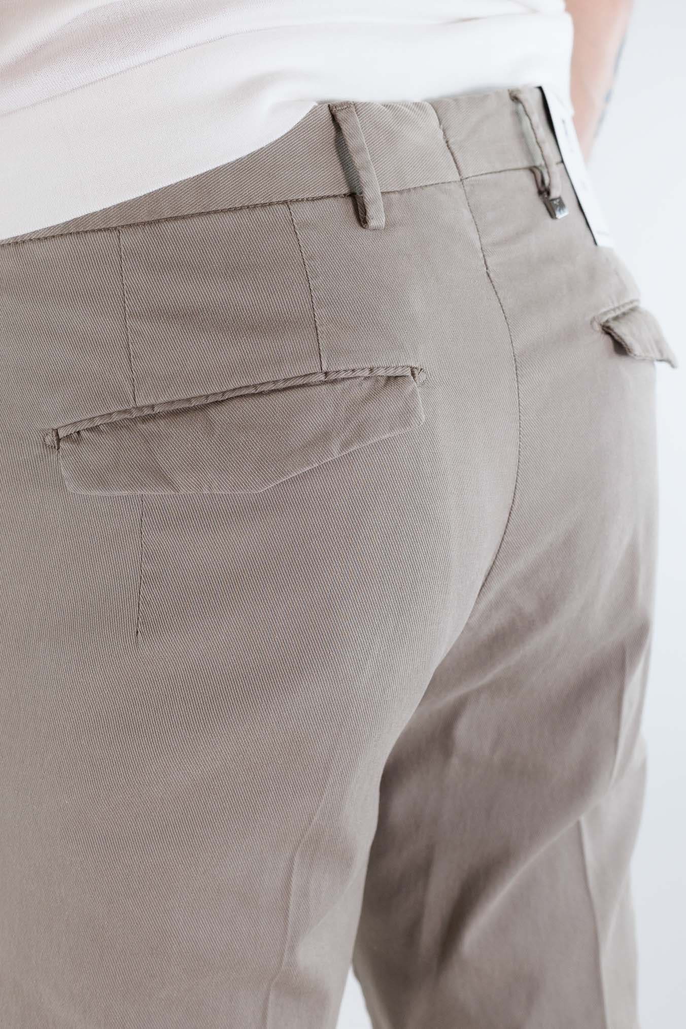 PT Pantaloni Misto Cotone Twill Stretch Beige