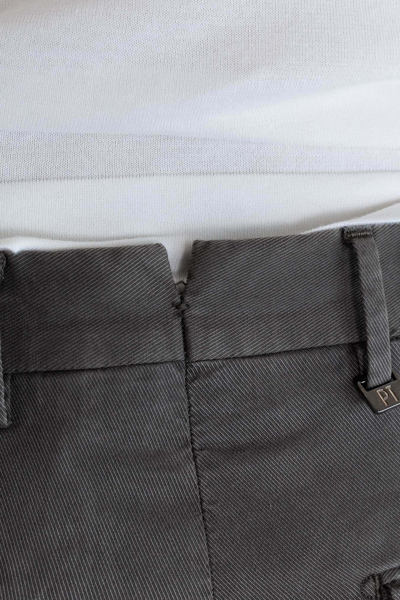 PT Pantaloni Misto Cotone Twill Stretch Moro