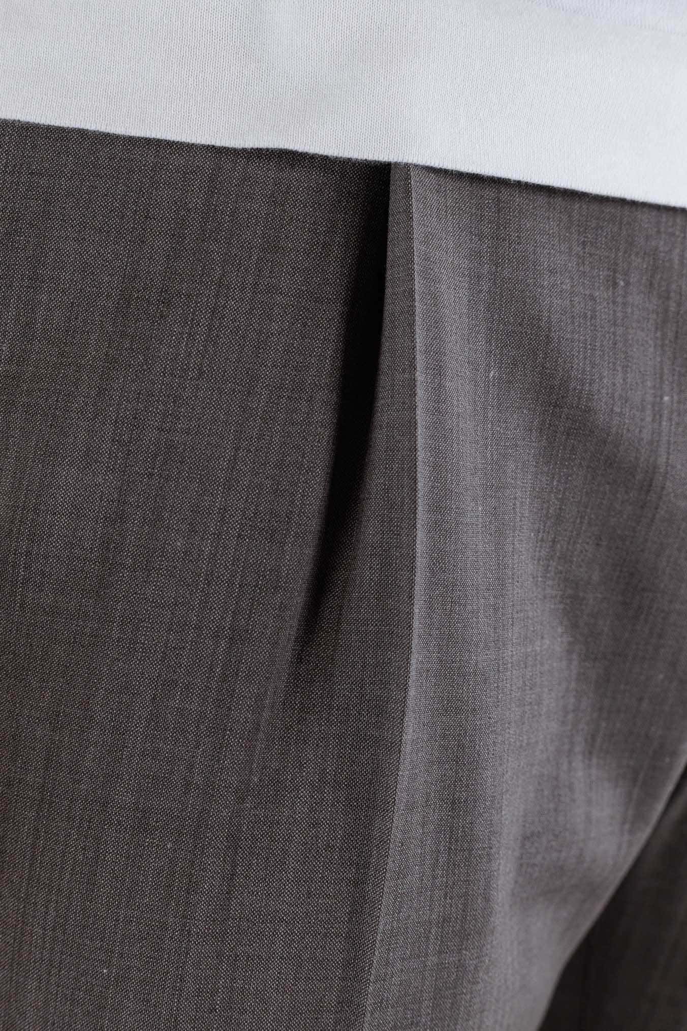 PT Pantaloni Fresco Lana Armatura Tela Tortora