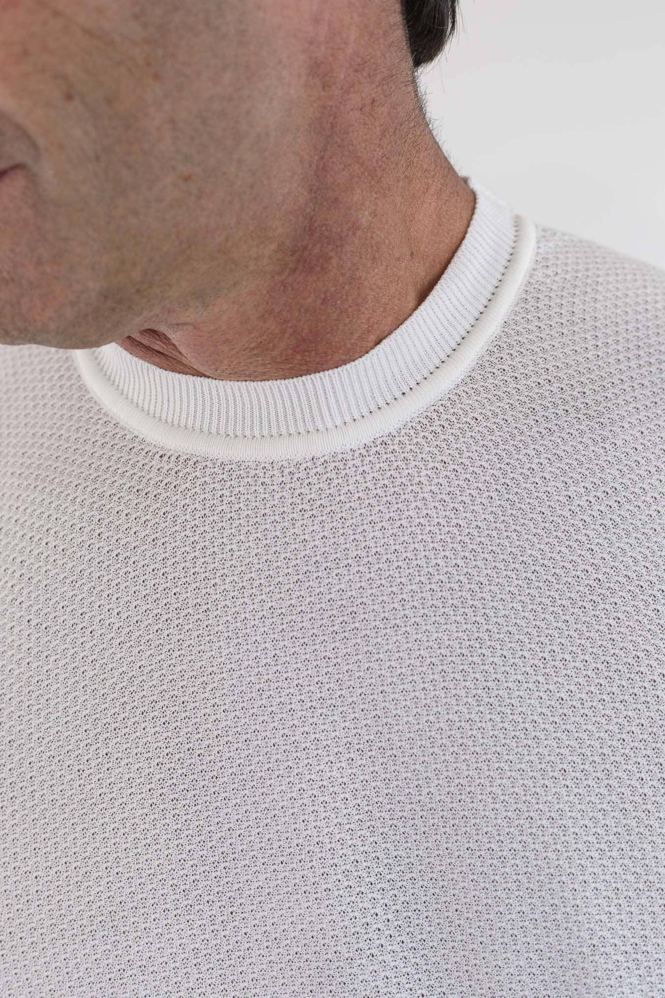 RAKKI' Girocollo Maniche Corte Marlon Brando Bianco