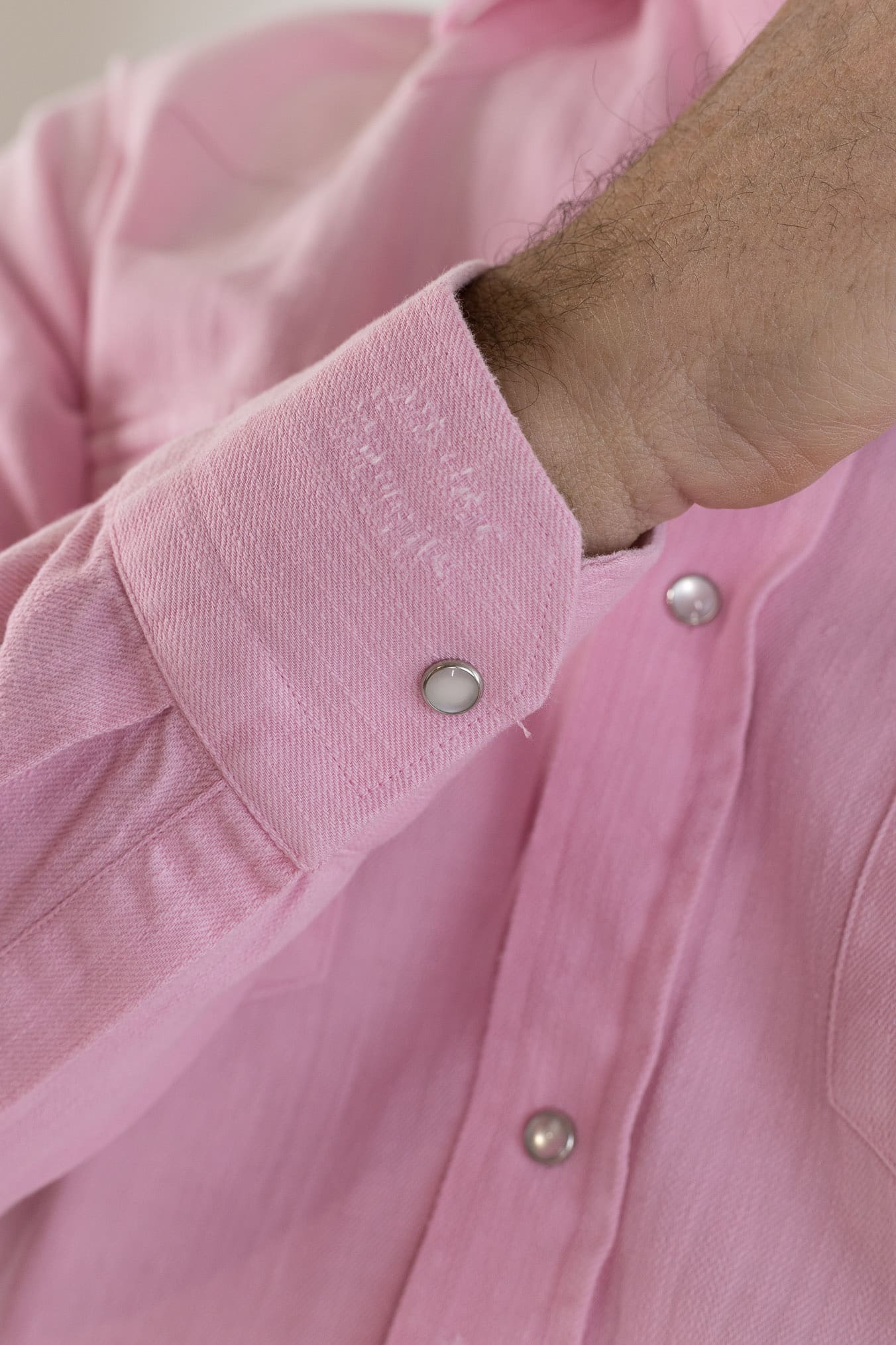 SARTORIO Camicia Texana Denim Rosa