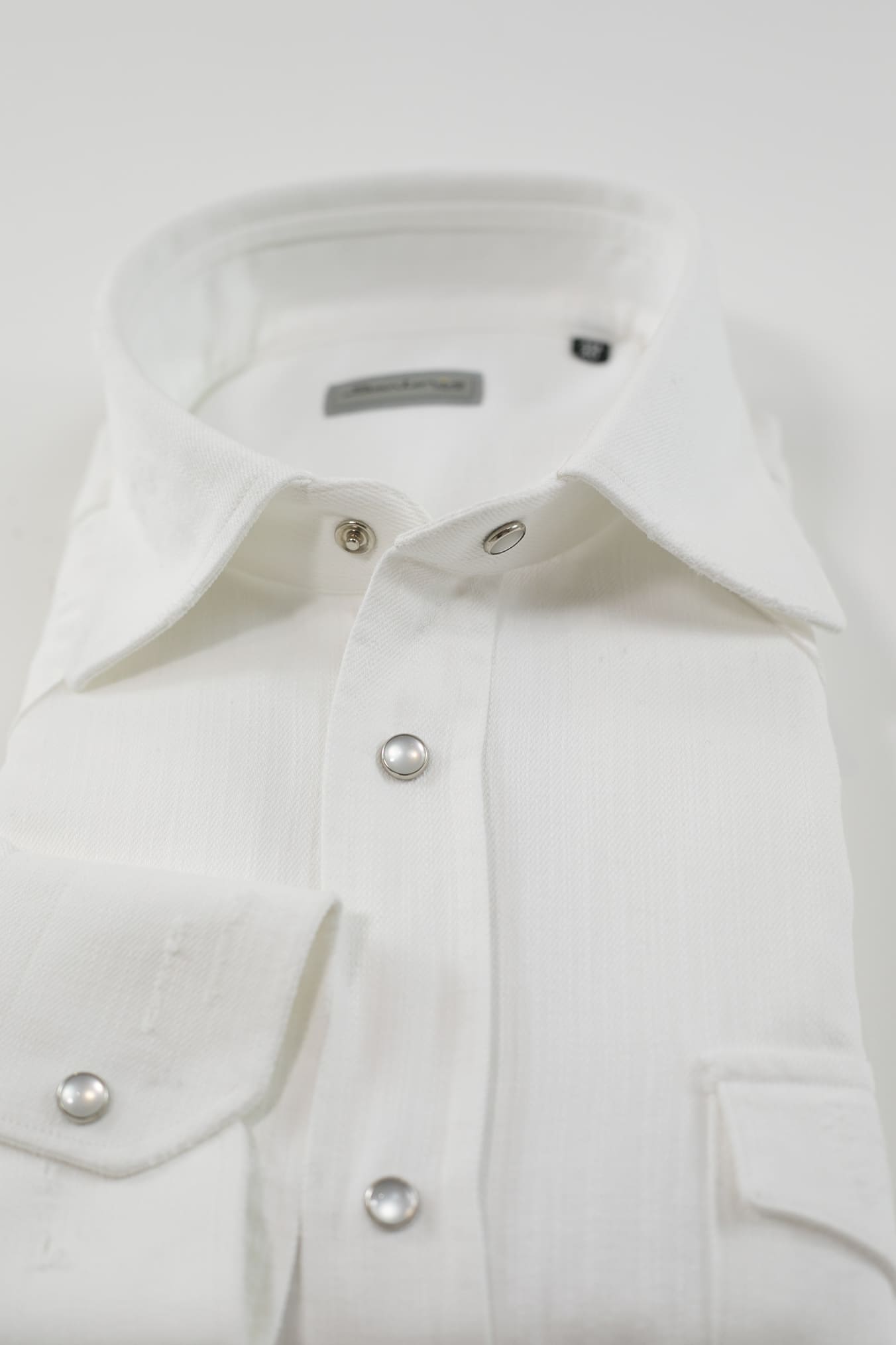 SARTORIO Camicia Denim Texana Bianca