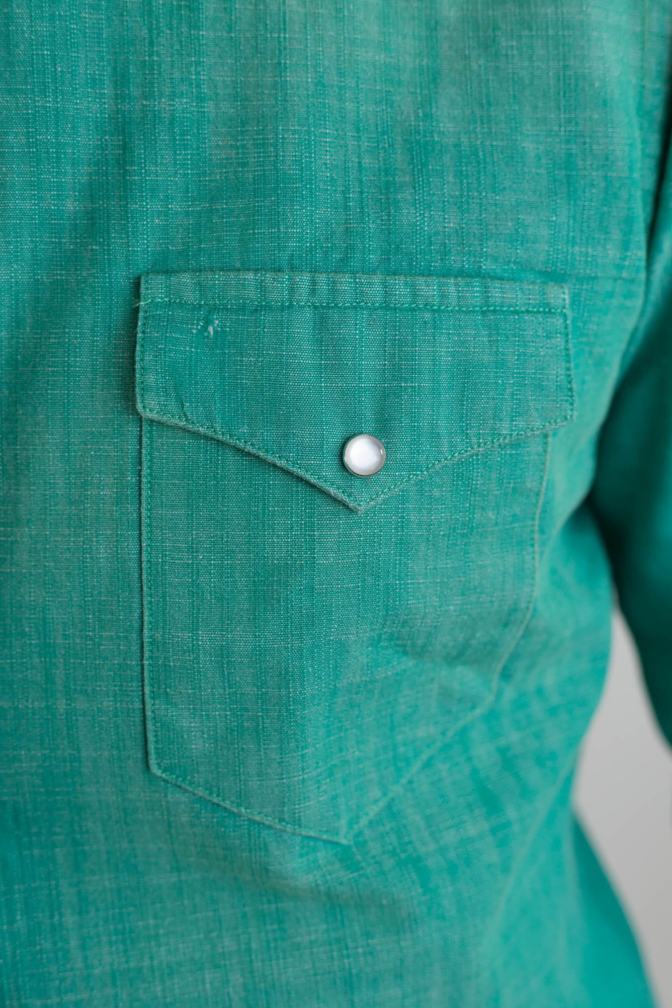 SARTORIO Camicia Texana Washed Cotone Verde