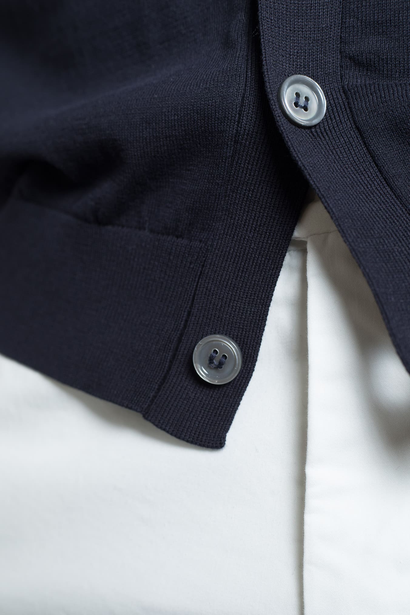 SETTEFILI CASHMERE Cardigan Ice Cotton High Gauge Blu