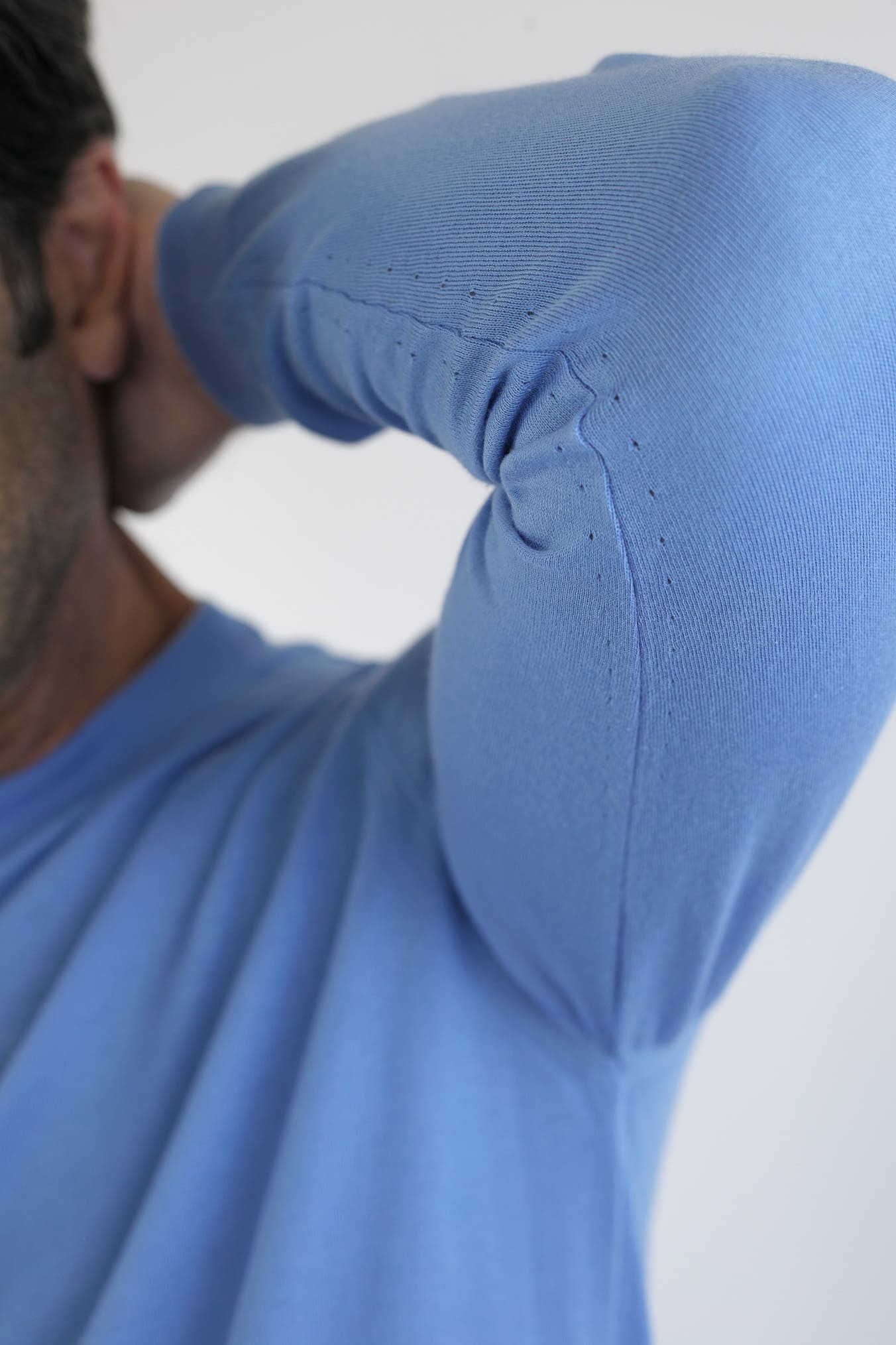 SVEVO PARMA Girocollo Maniche Lunghe Cotone Supersoft Azzurro