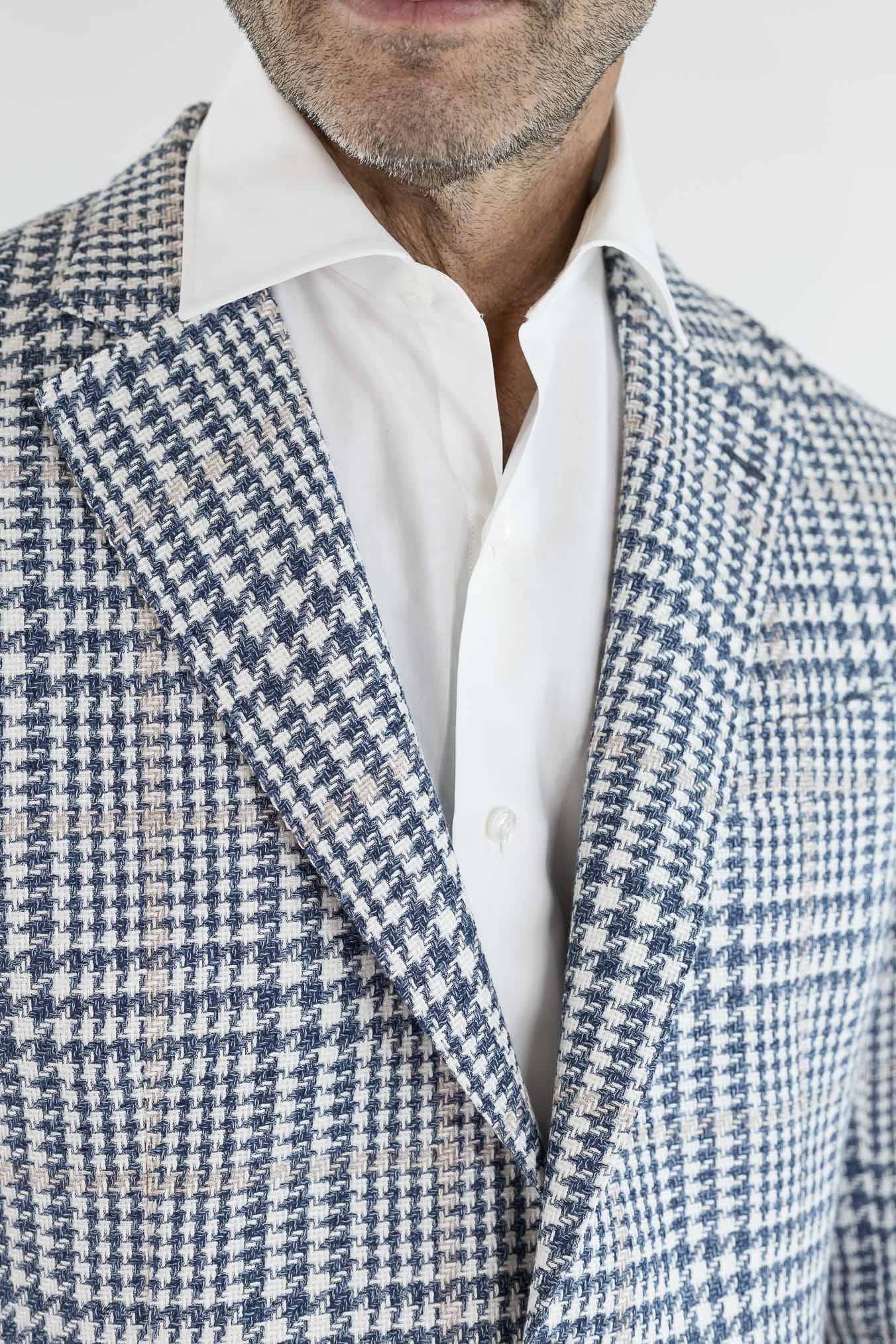 TOMBOLINI Giacca "Zero Gravity" Galles Blu Bianco Beige