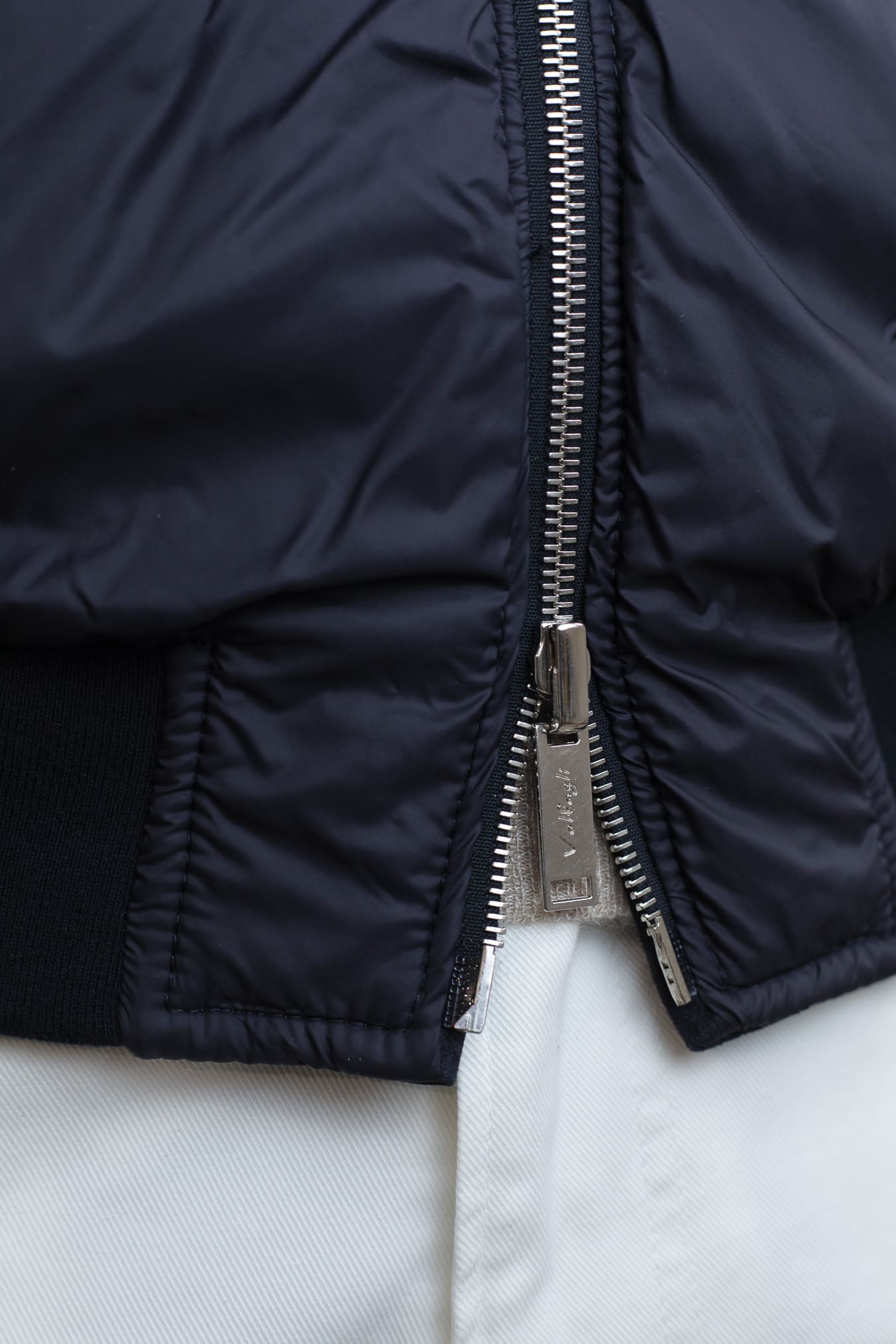 VOLFAGLI Gilet Reversibile Suede Blu Nylon Blu