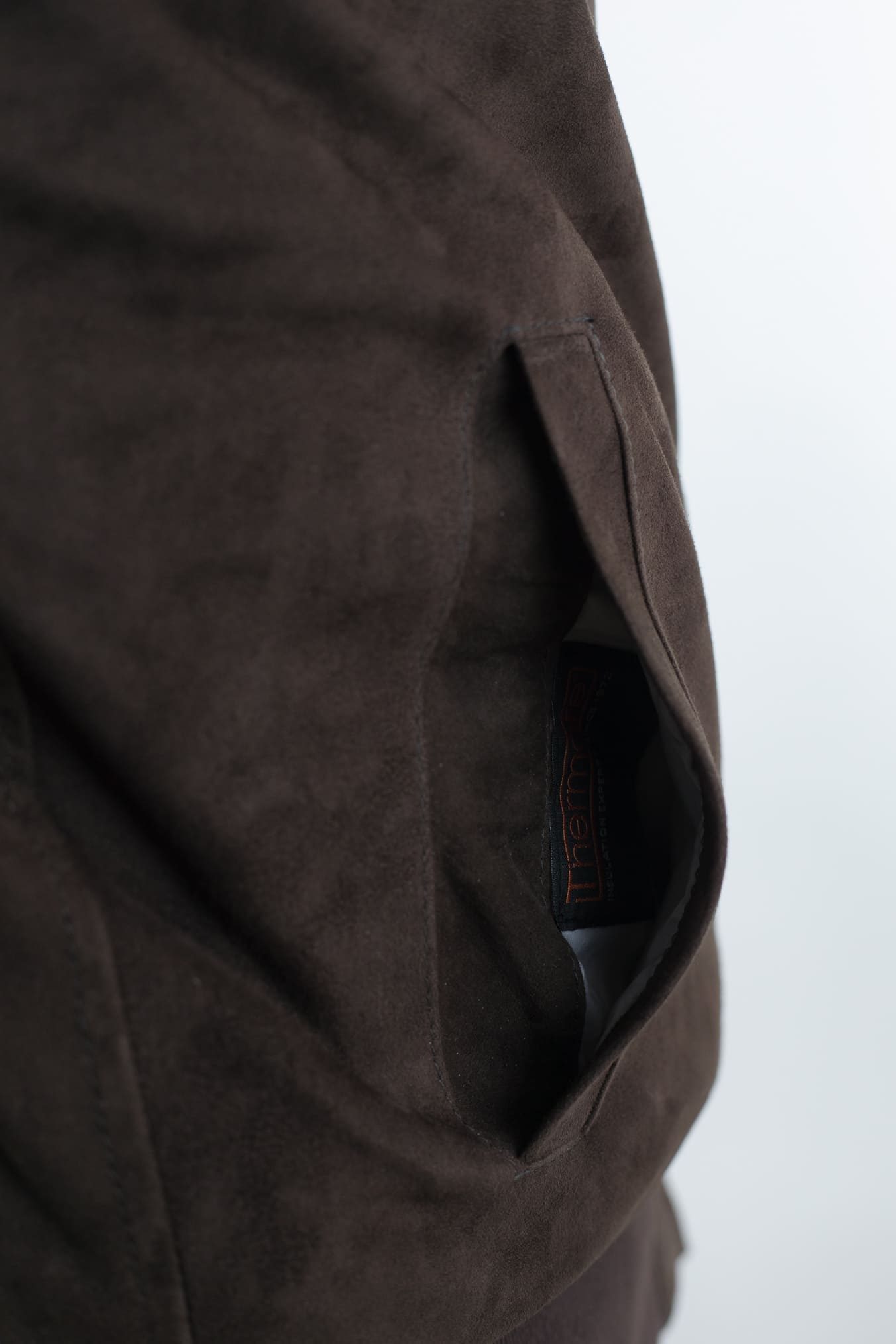 VOLFAGLI Gilet Reversibile Suede Marrone Nylon Blu