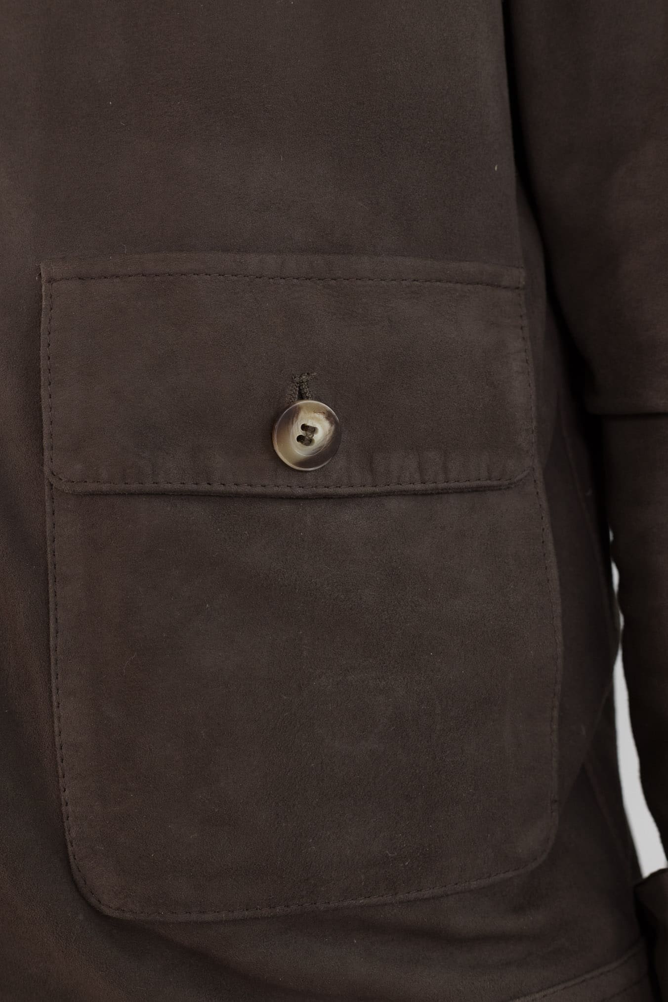 VOLFAGLI Giubbino Camoscio Nappato Testa Moro