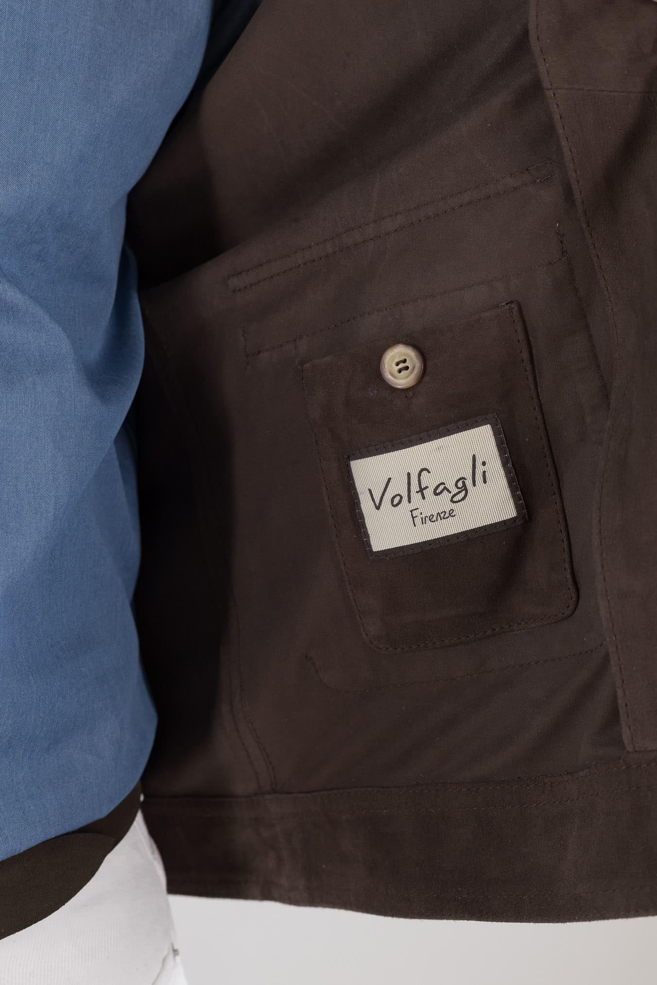 VOLFAGLI Giubbino Camoscio Nappato Testa Moro