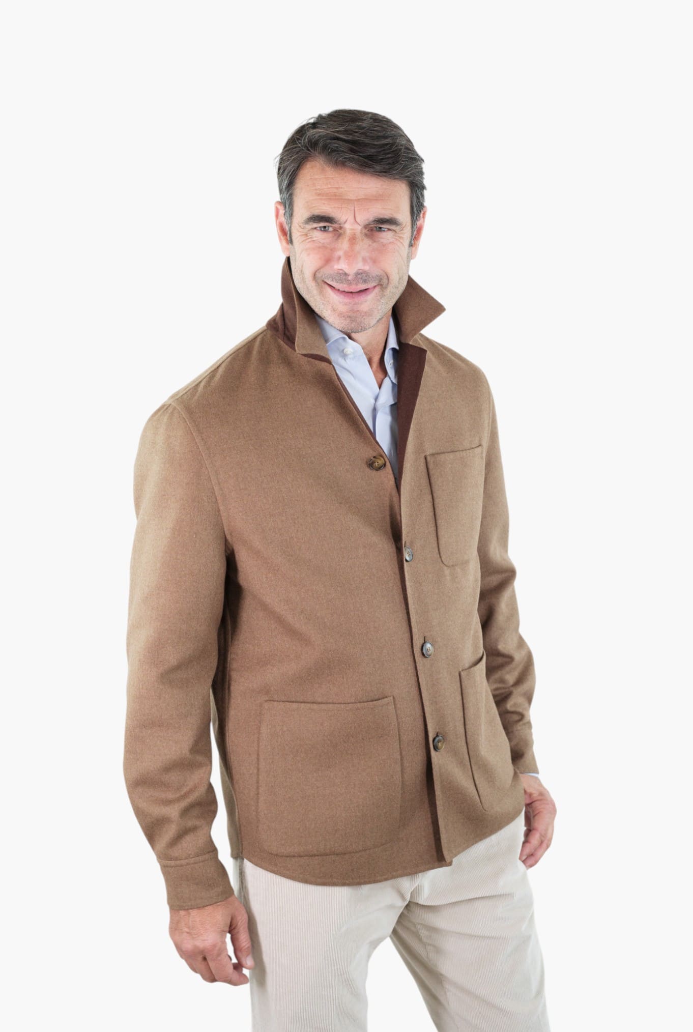 Overshirt Lana Double Tabacco CANALI