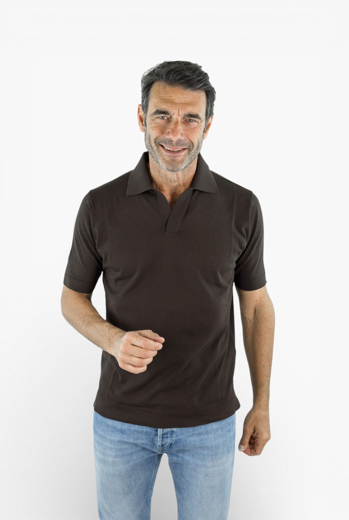 GUARINO Polo Paramontura Cotone Moro