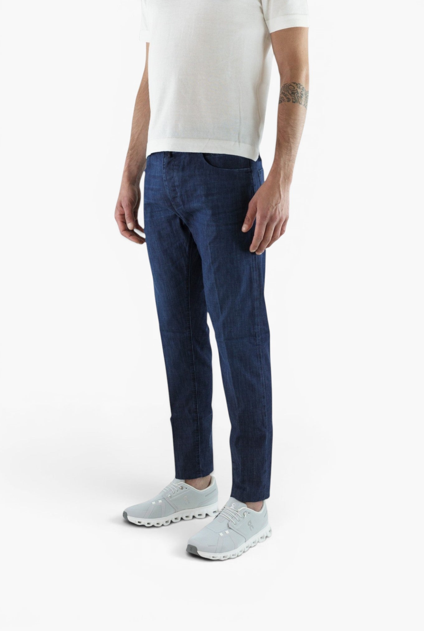 Jeans Sartoriale Denim Stretch Blu Scuro INCOTEX