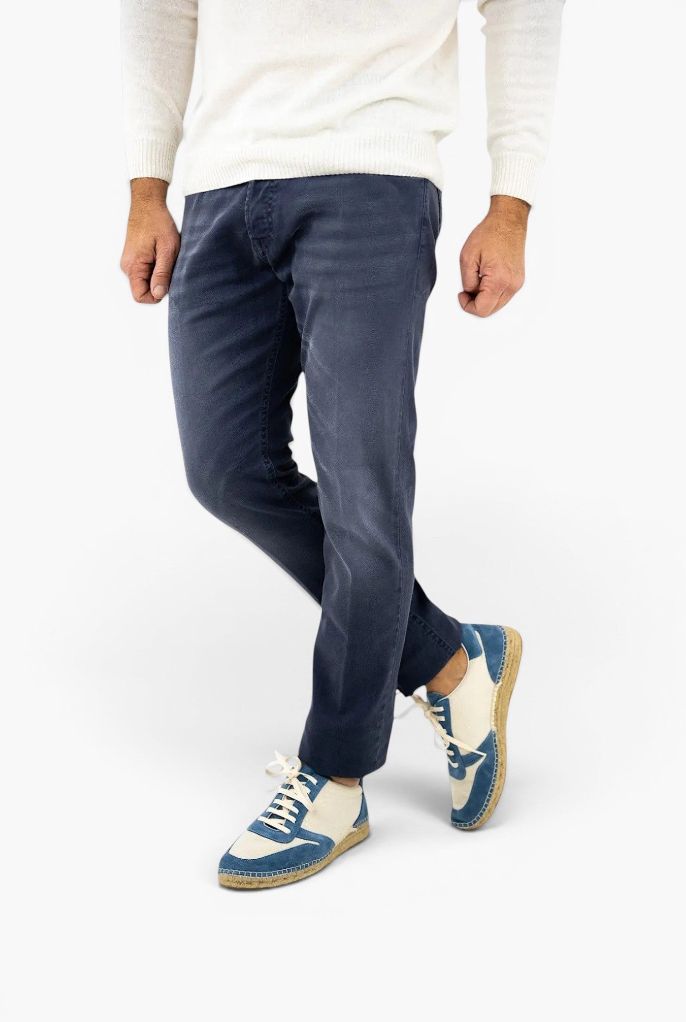 Pantaloni "Icon" Bull Stretch 5 tasche Blu DONDUP