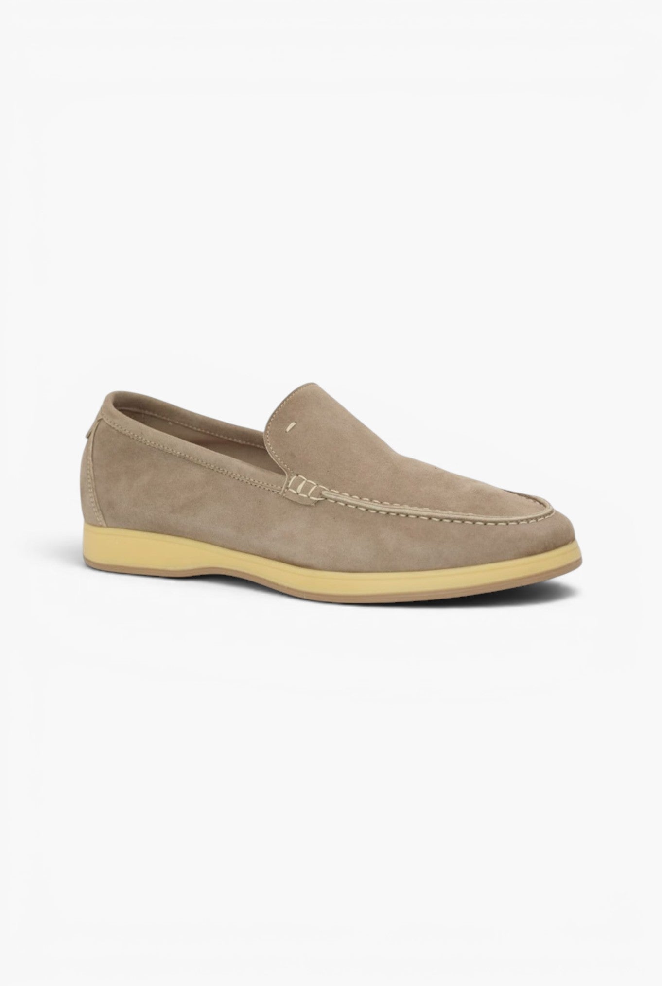 Mocassini Sfoderati in Suede Beige Chiaro ANDREA VENTURA