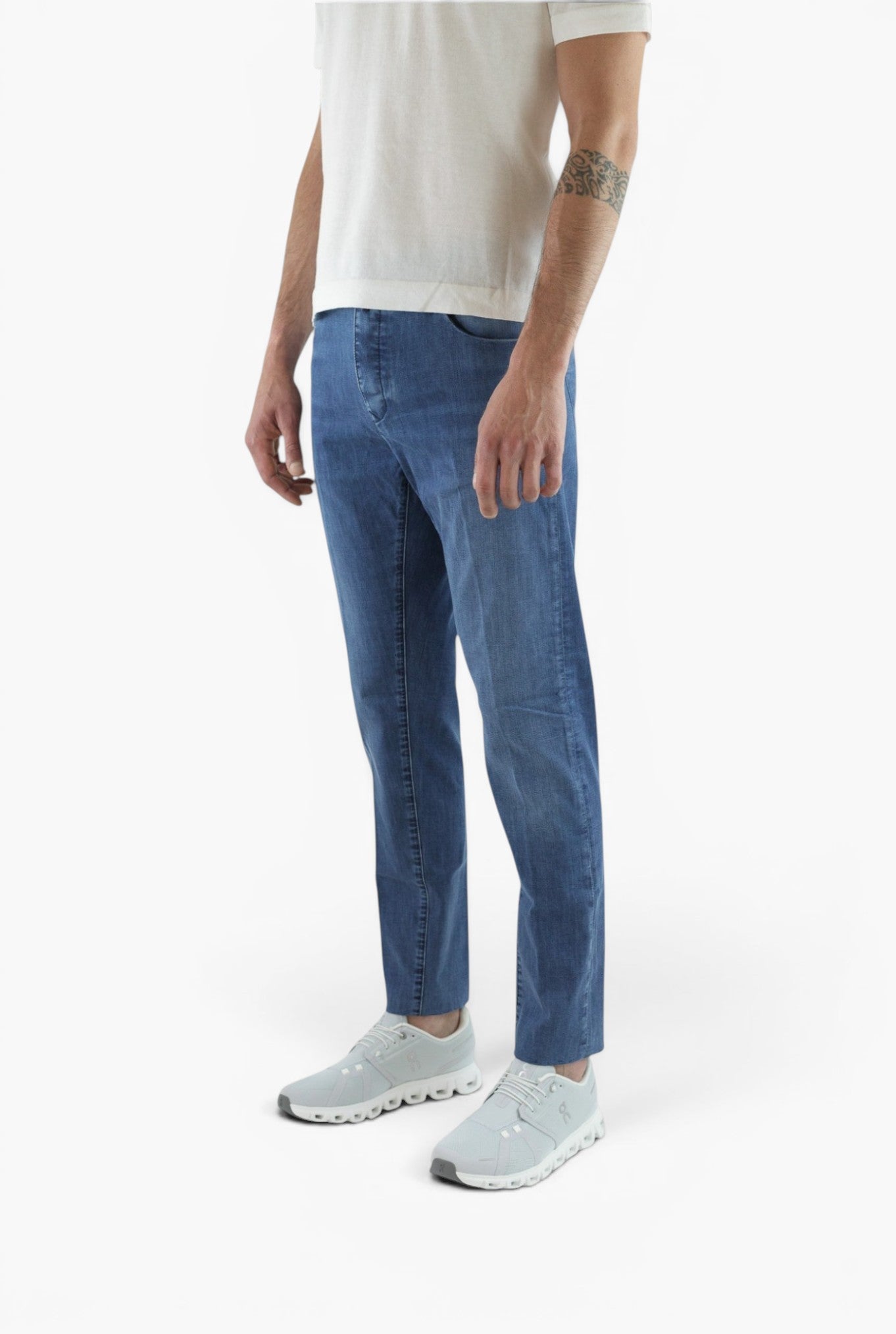 Jeans Sartoriale Denim Stretch Blu Medio INCOTEX