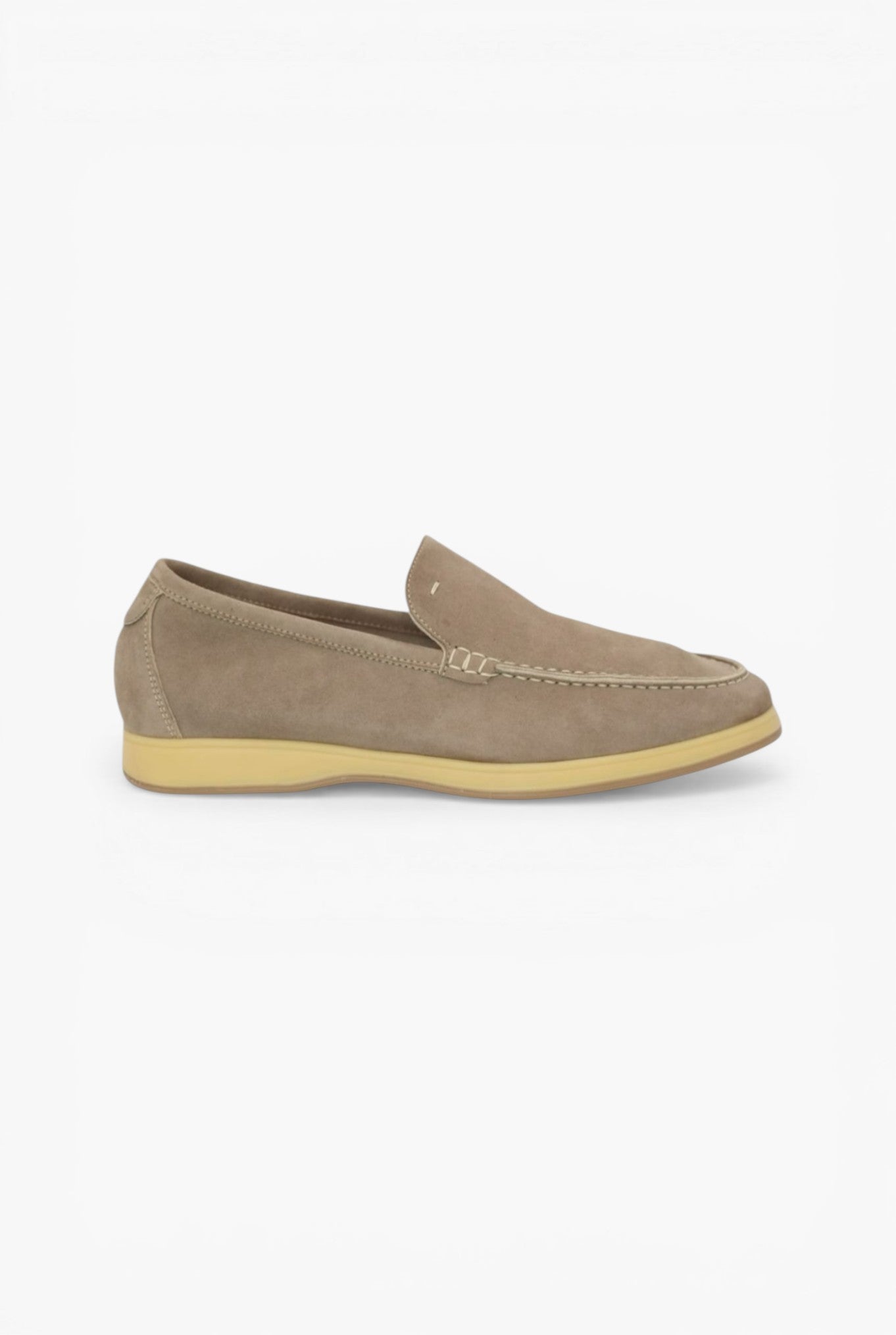 Mocassini Sfoderati in Suede Beige Chiaro - Guarino Store