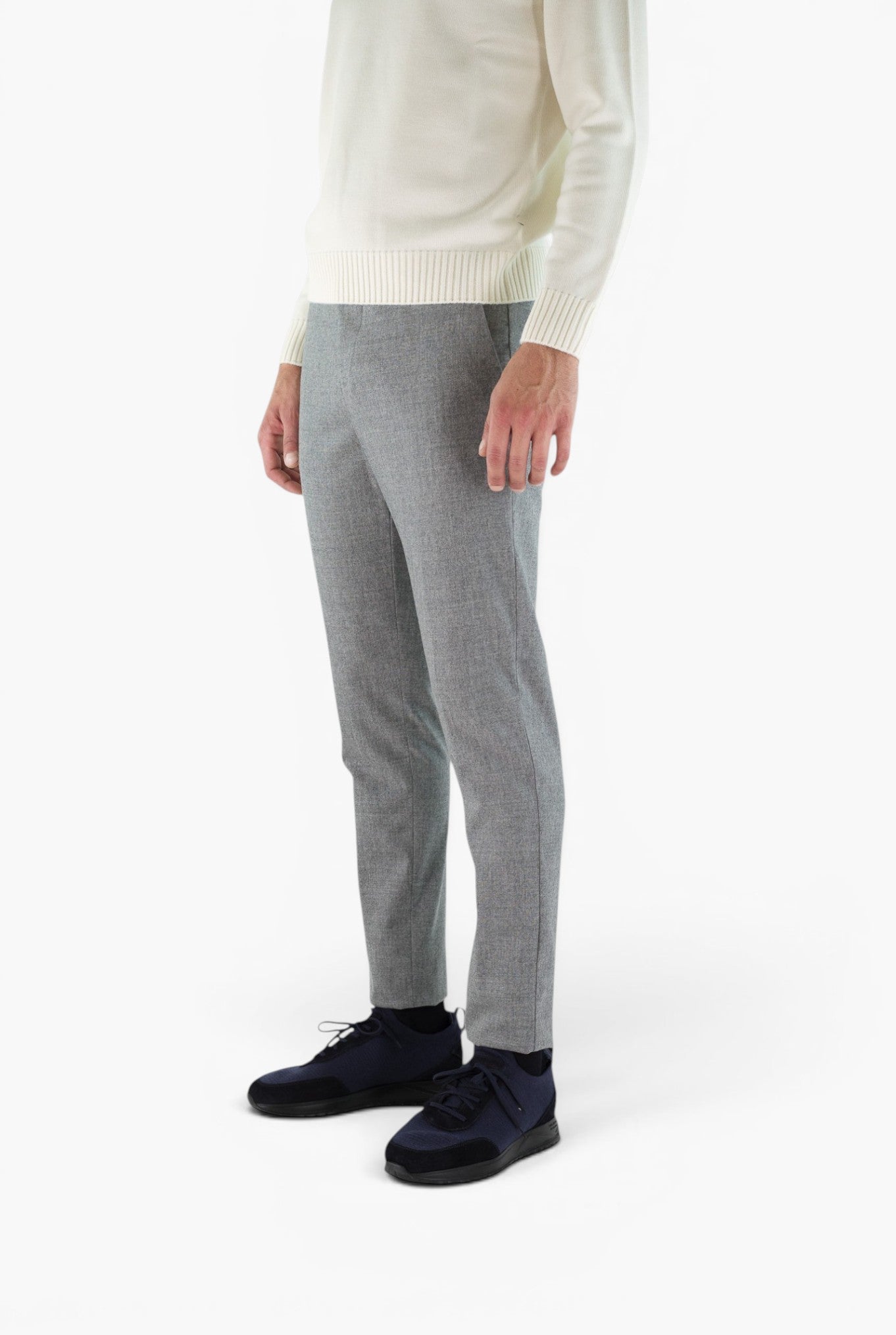 Pantaloni mod. Evo Lana Cashmere Grigio Chiaro PESCAROLO