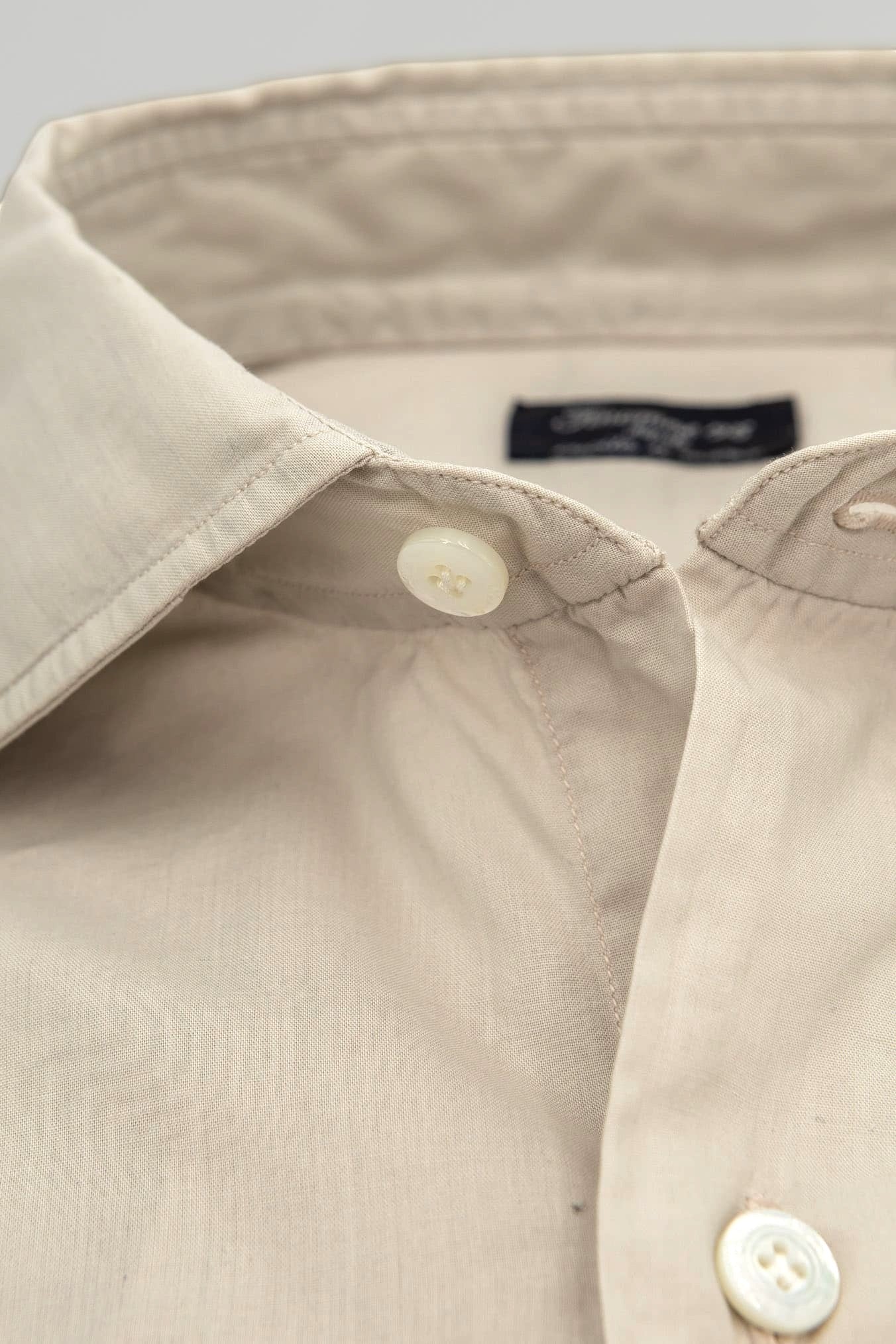 Camicia Napoli Cotone Superlight Beige FINAMORE
