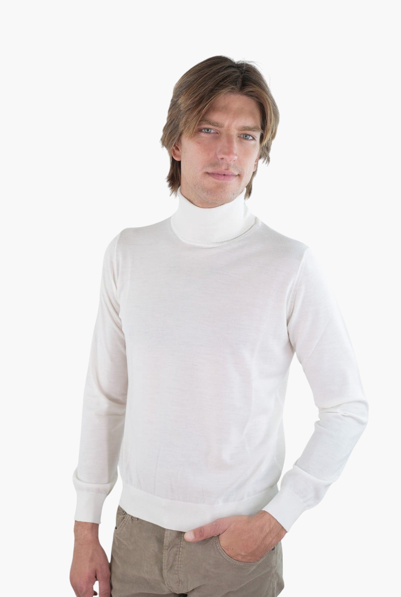 Dolcevita Lana Super 140's Bianco