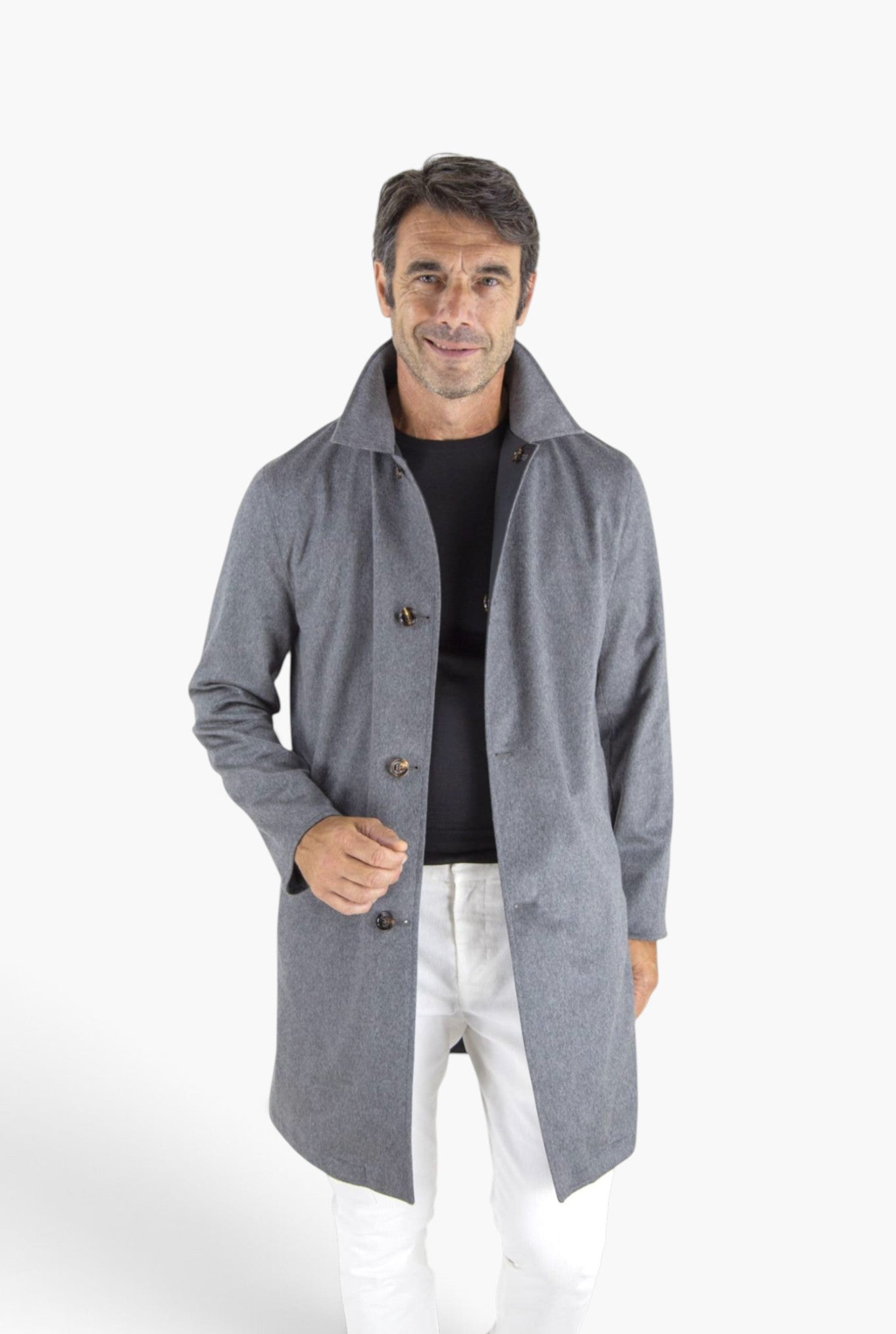 Cappotto Reversibile Cashmere Nylon Grigio/Nero KIRED