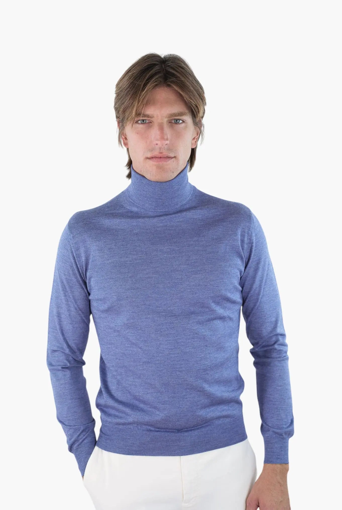 Dolcevita Cashmere e Seta Superlight Avio GUARINO