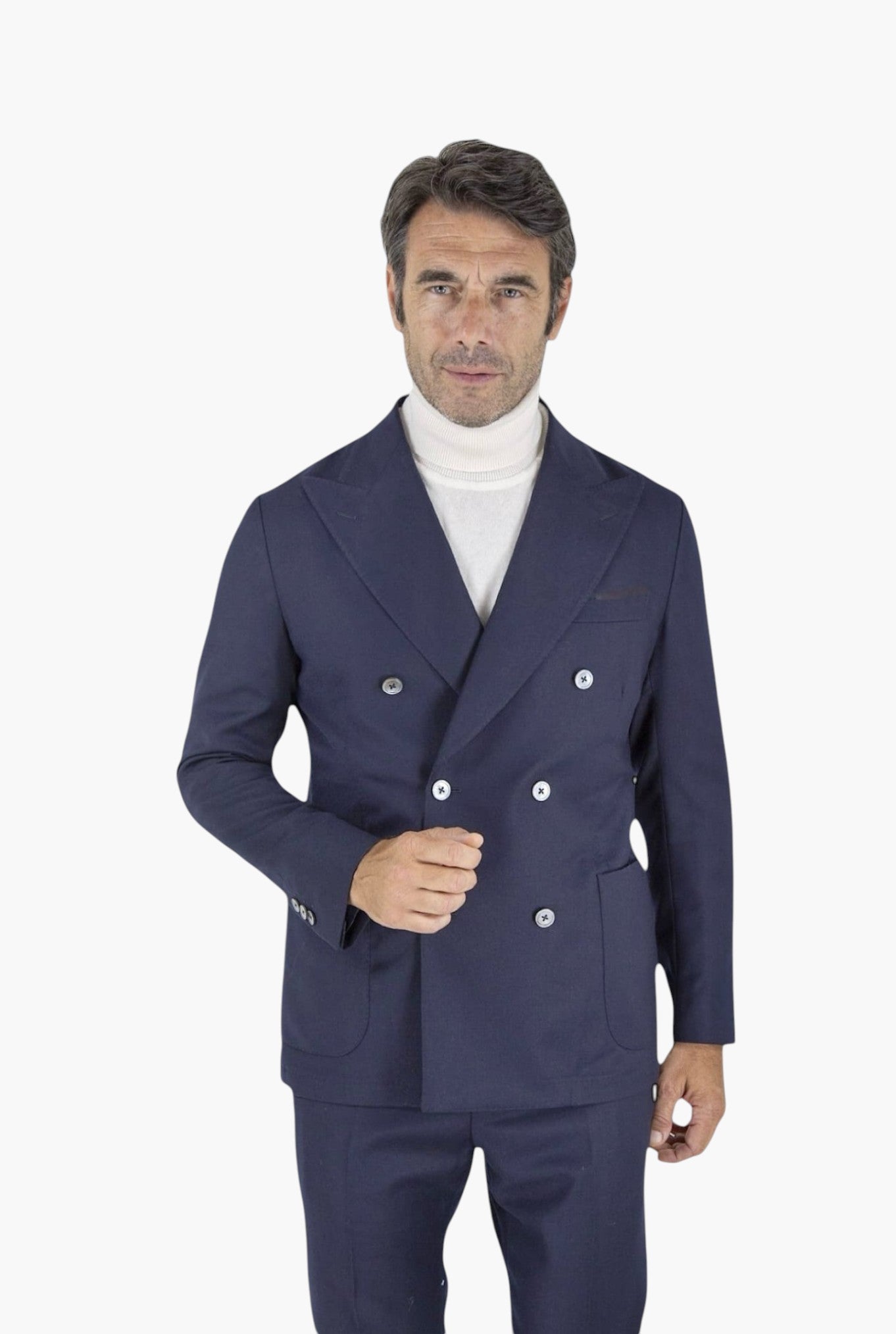 TOMBOLINI Abito Doppiopetto Gessato "Zero Gravity" Blu