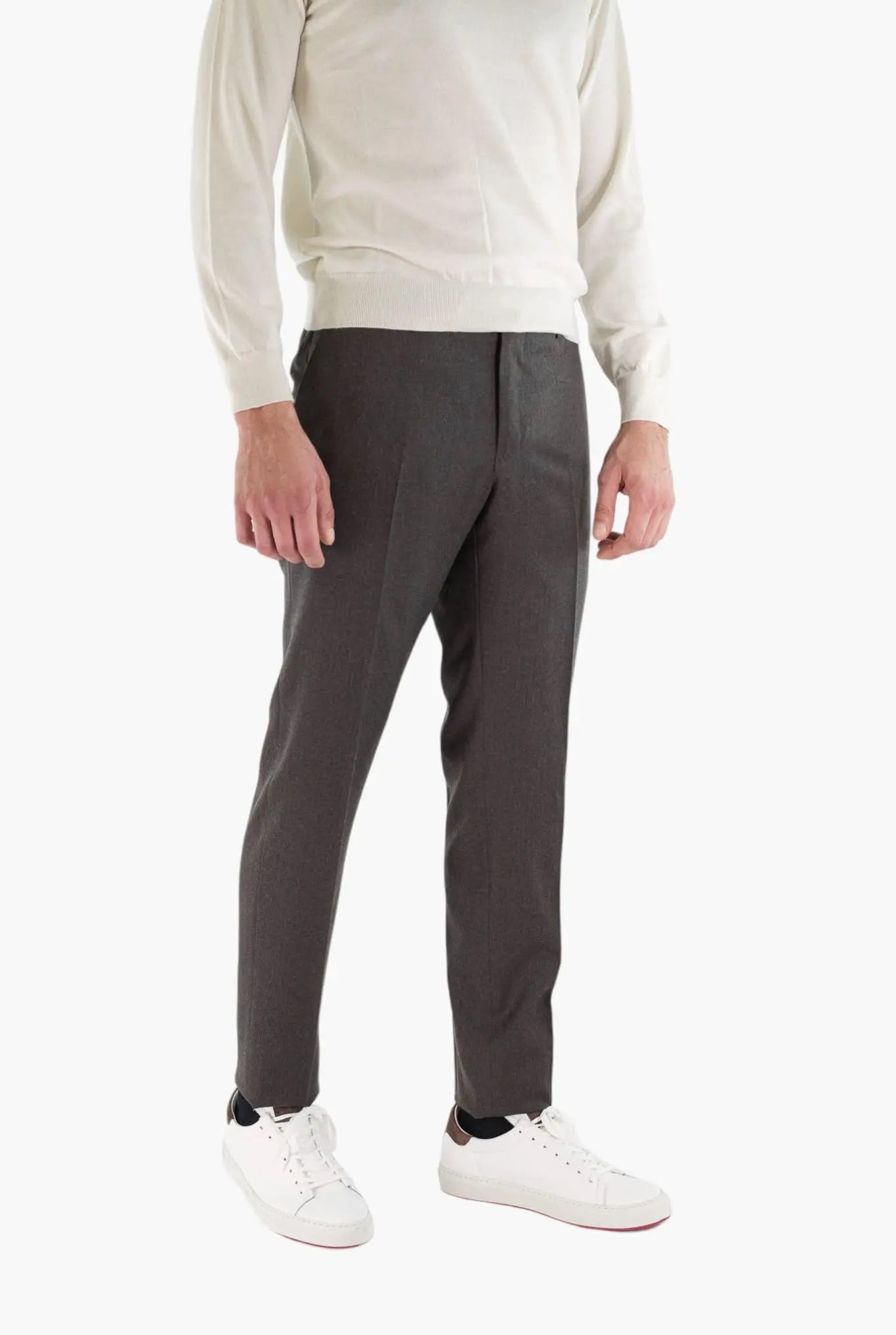 Pantaloni Flanella Lana Testa Moro PT