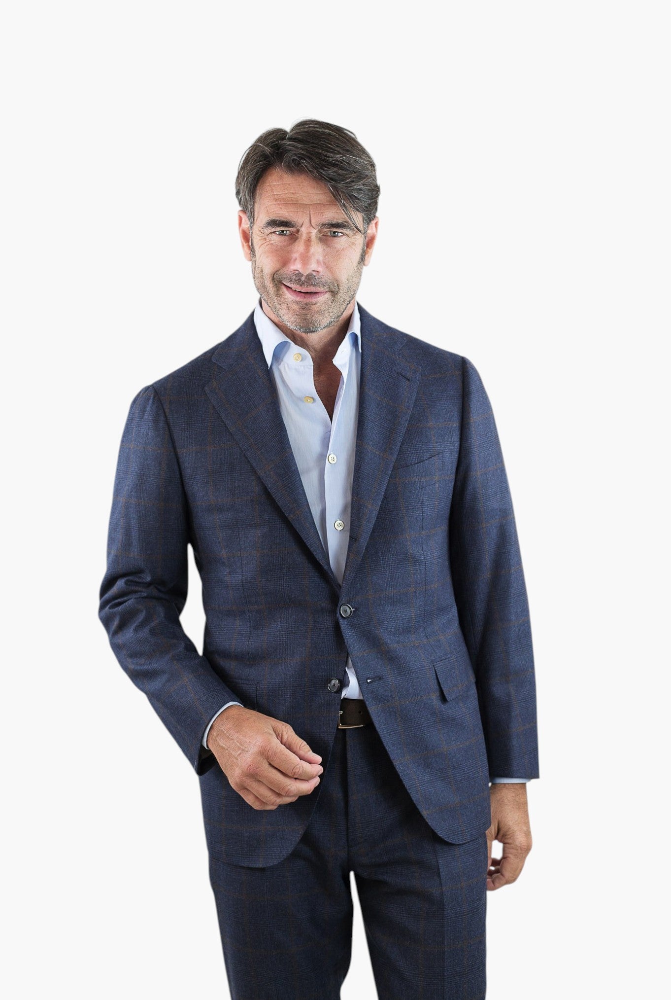 CESARE ATTOLINI Abito Principe di Galles Blu