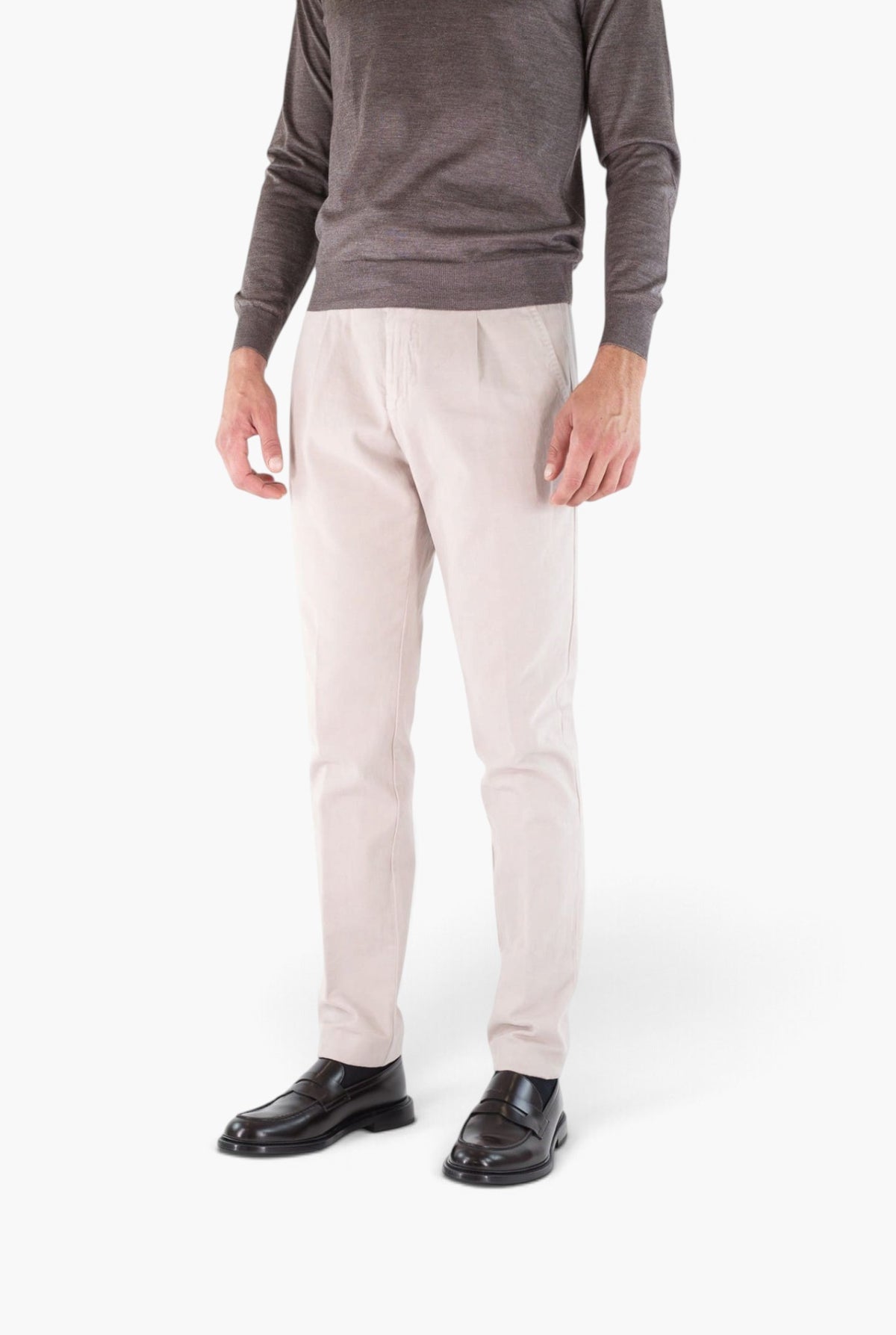 Pantaloni Supersoft Cotone Cashmere Beige MYTHS