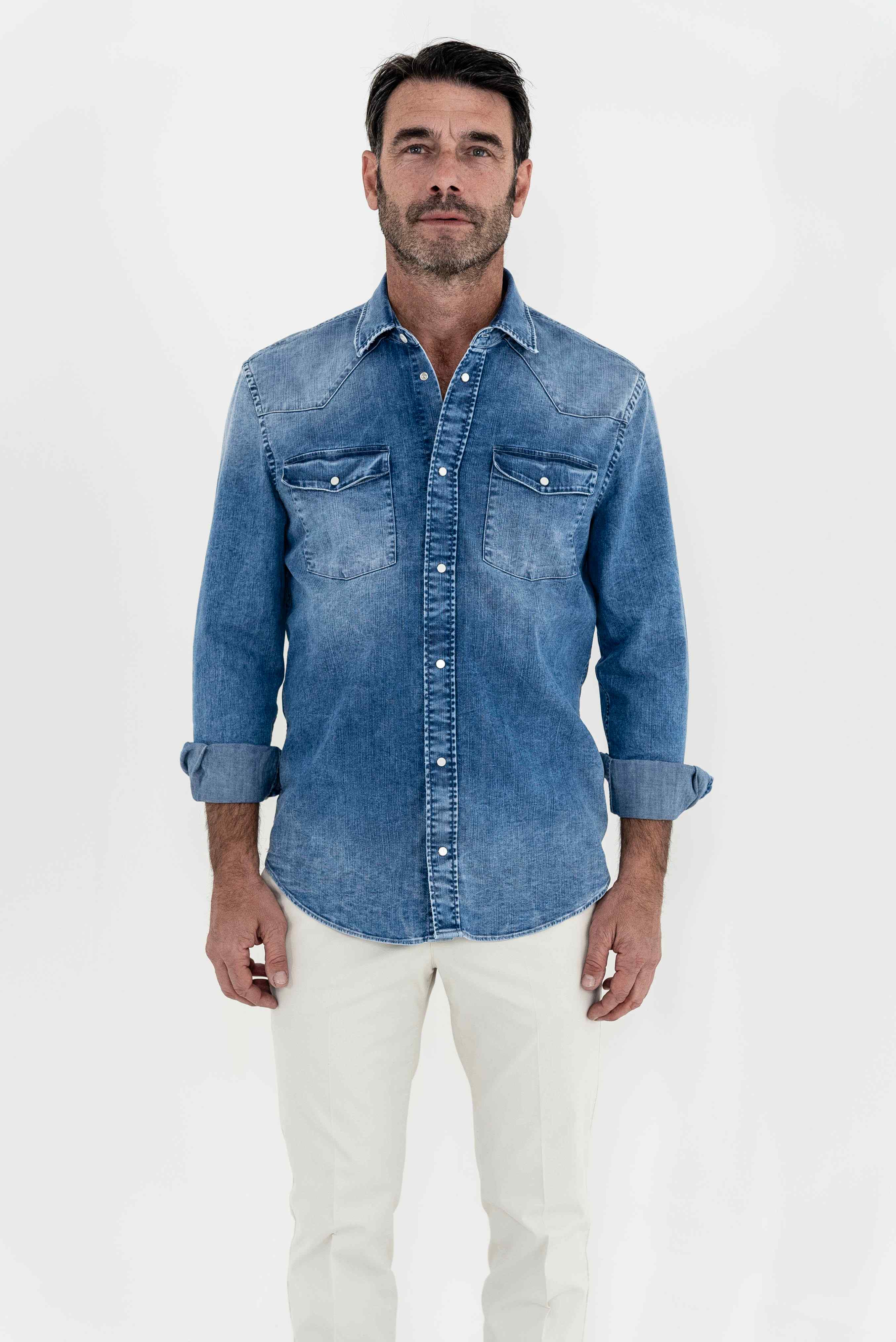 DONDUP Camicia Denim Western - Guarino Store