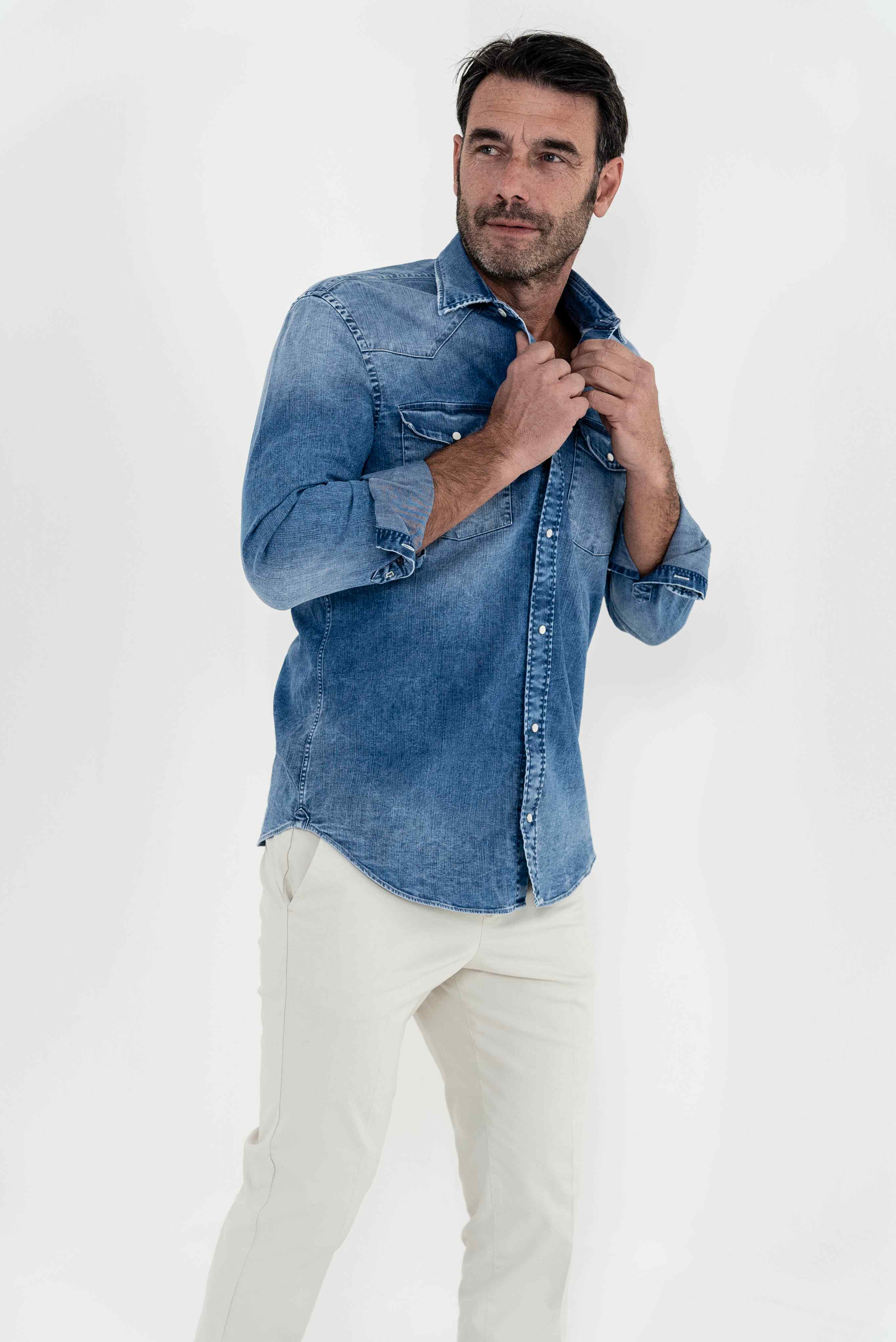 DONDUP Camicia Denim Western - Guarino Store