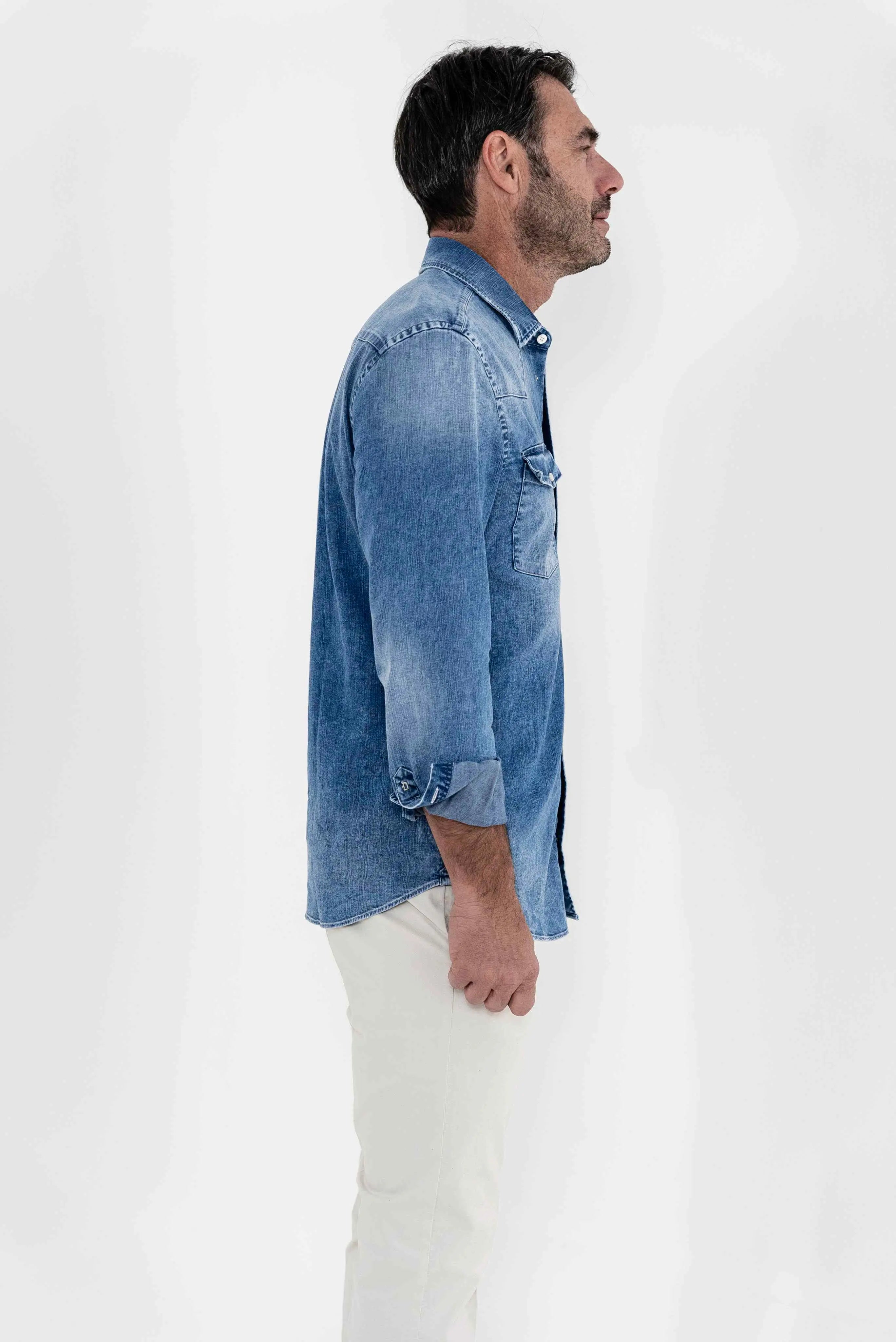DONDUP Camicia Denim Western - Guarino Store
