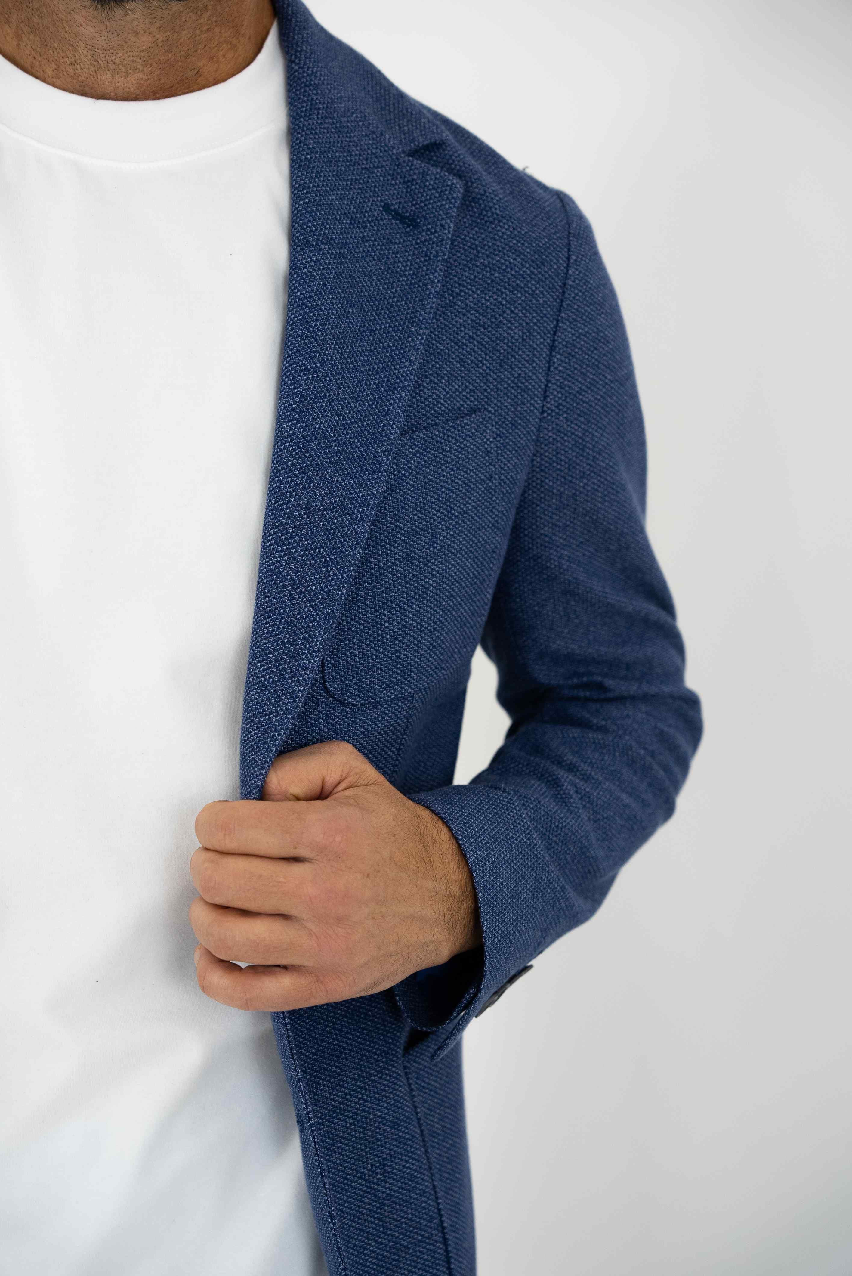 Canali Giacca Sfoderata 2 Bottoni Azzurra - Guarino Store